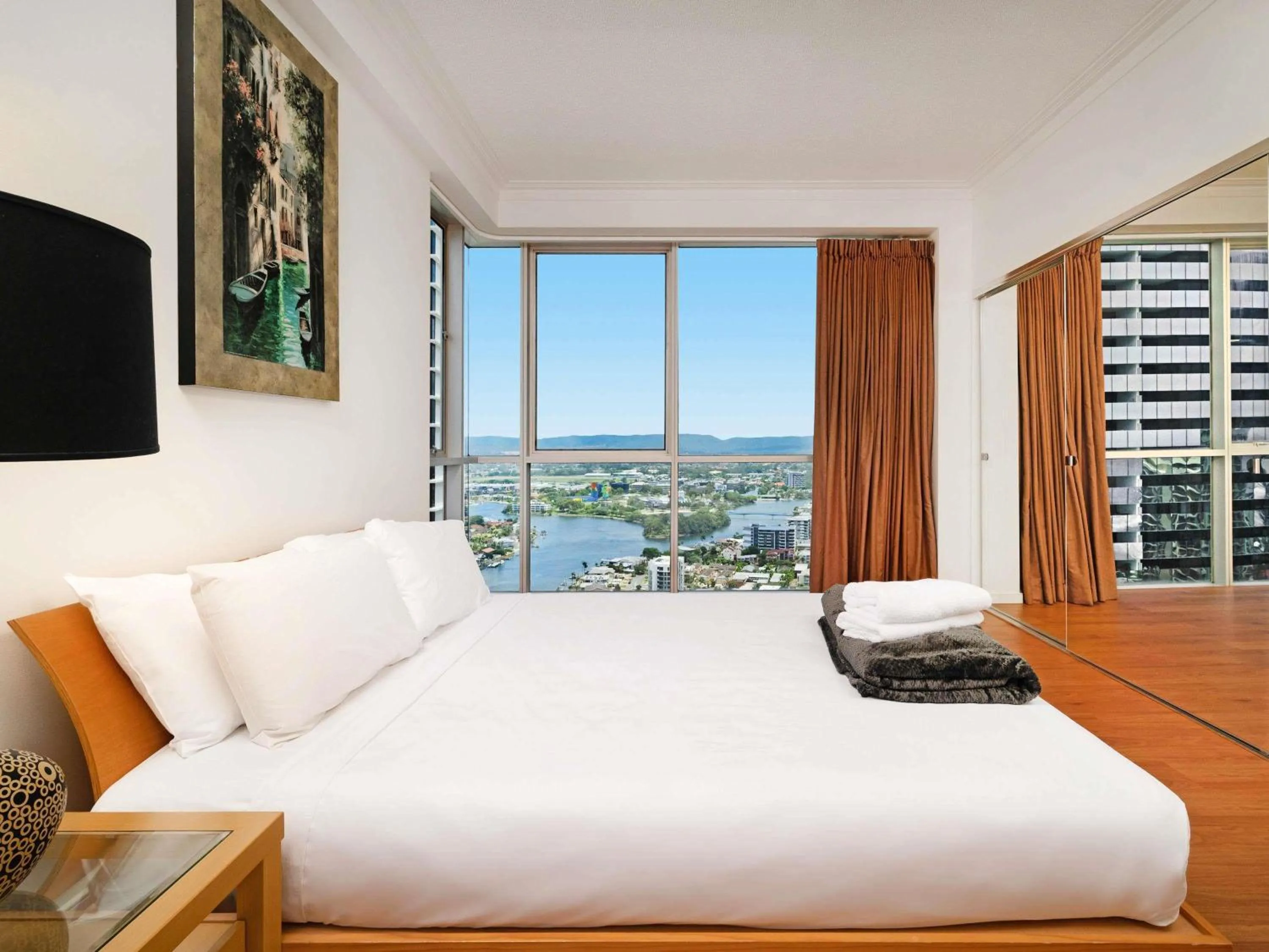 Bedroom, Bed in Mantra Towers of Chevron