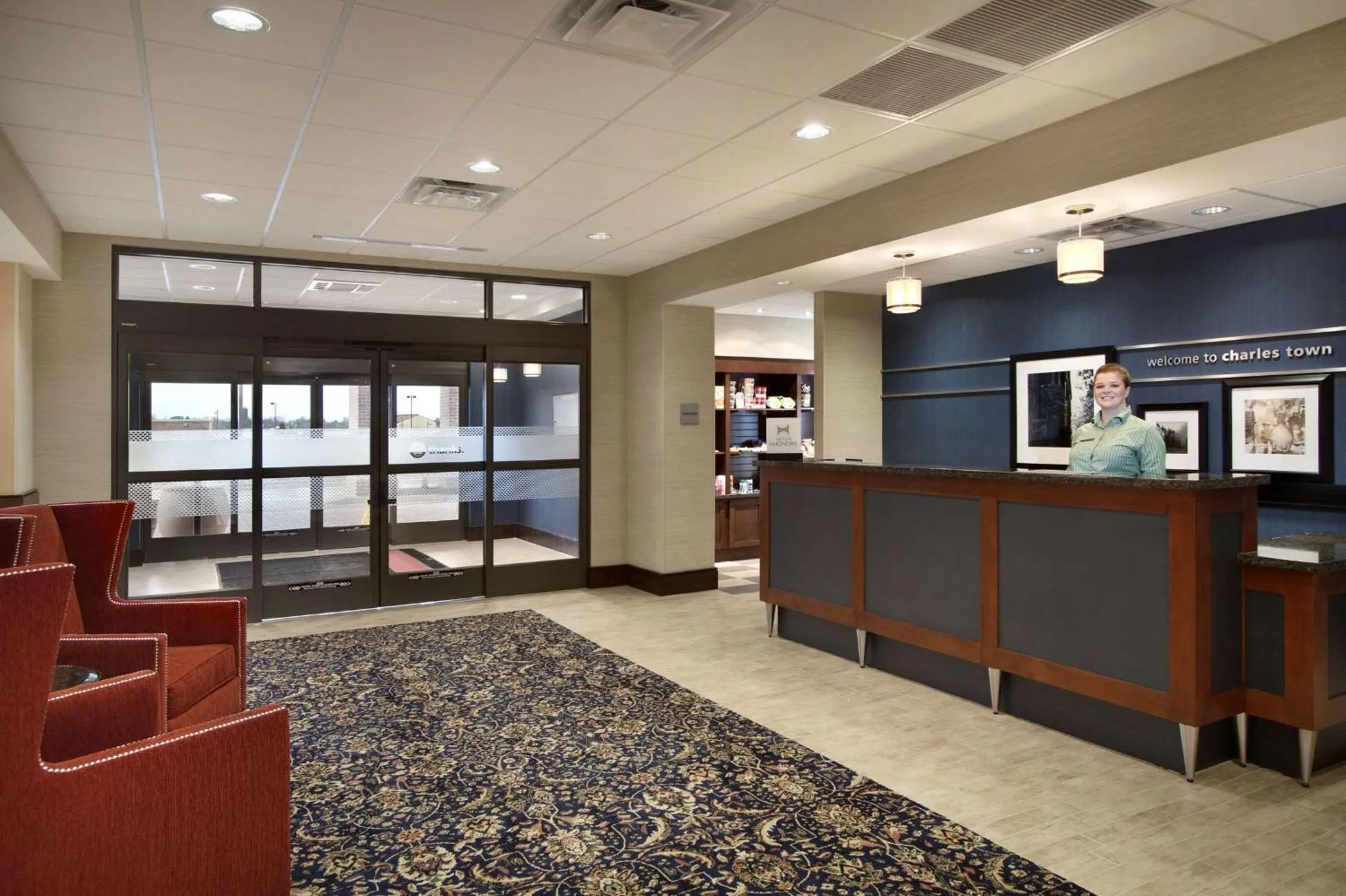 Lobby or reception in Hampton Inn & Suites Charles Town