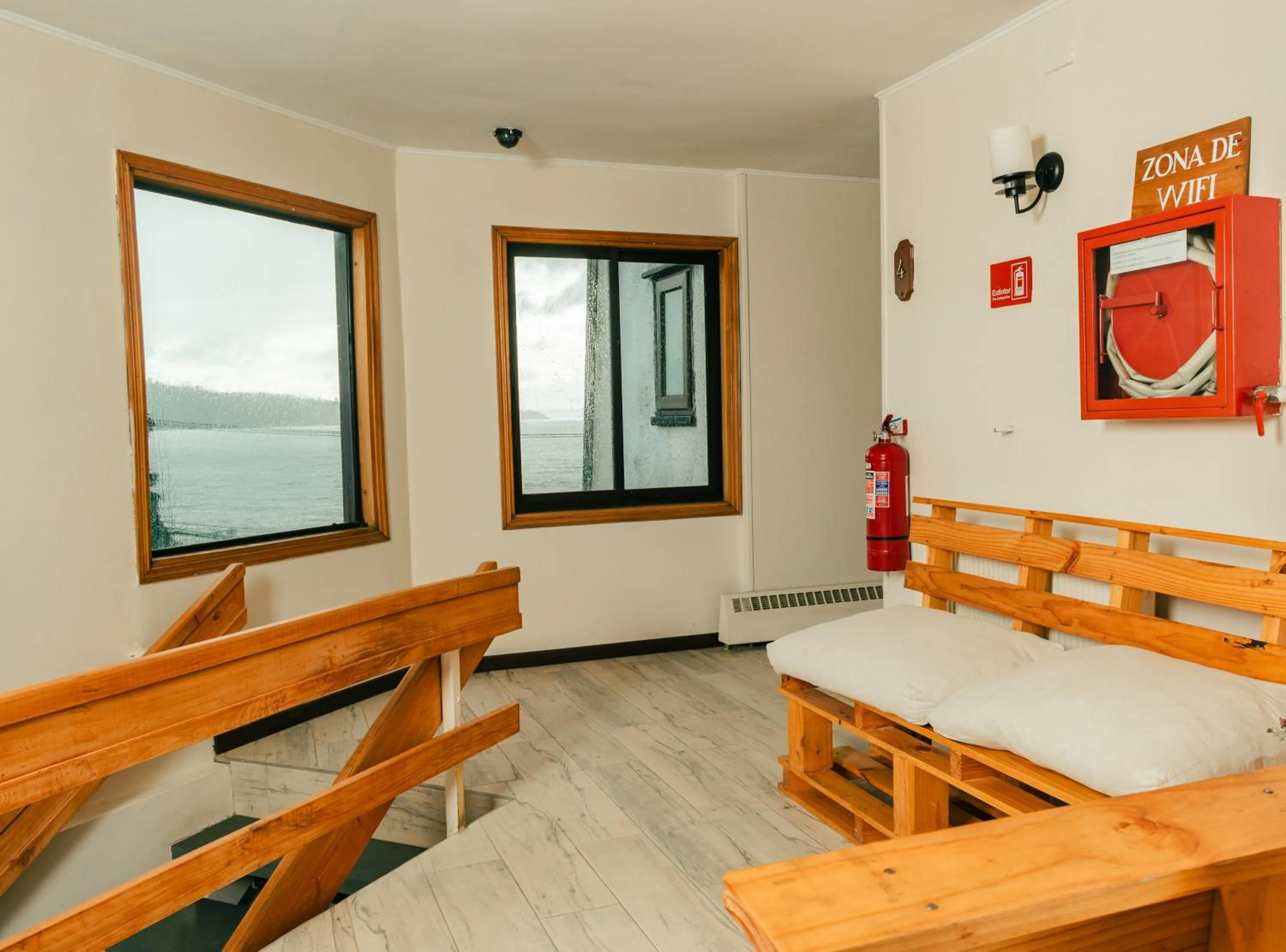 Seating area in Hotel y cabañas Terrazas del Lago