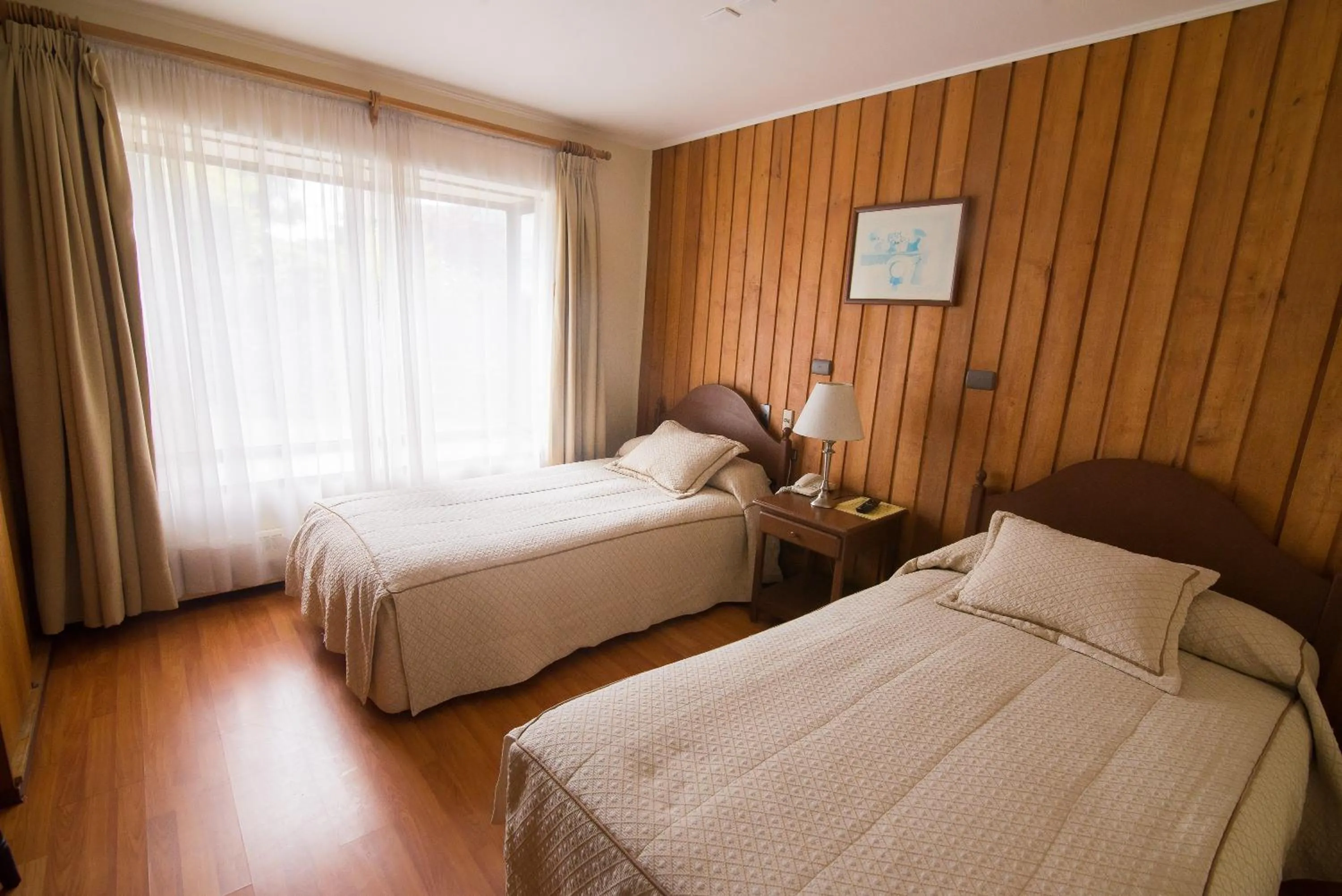 Bed in Hotel y cabañas Terrazas del Lago