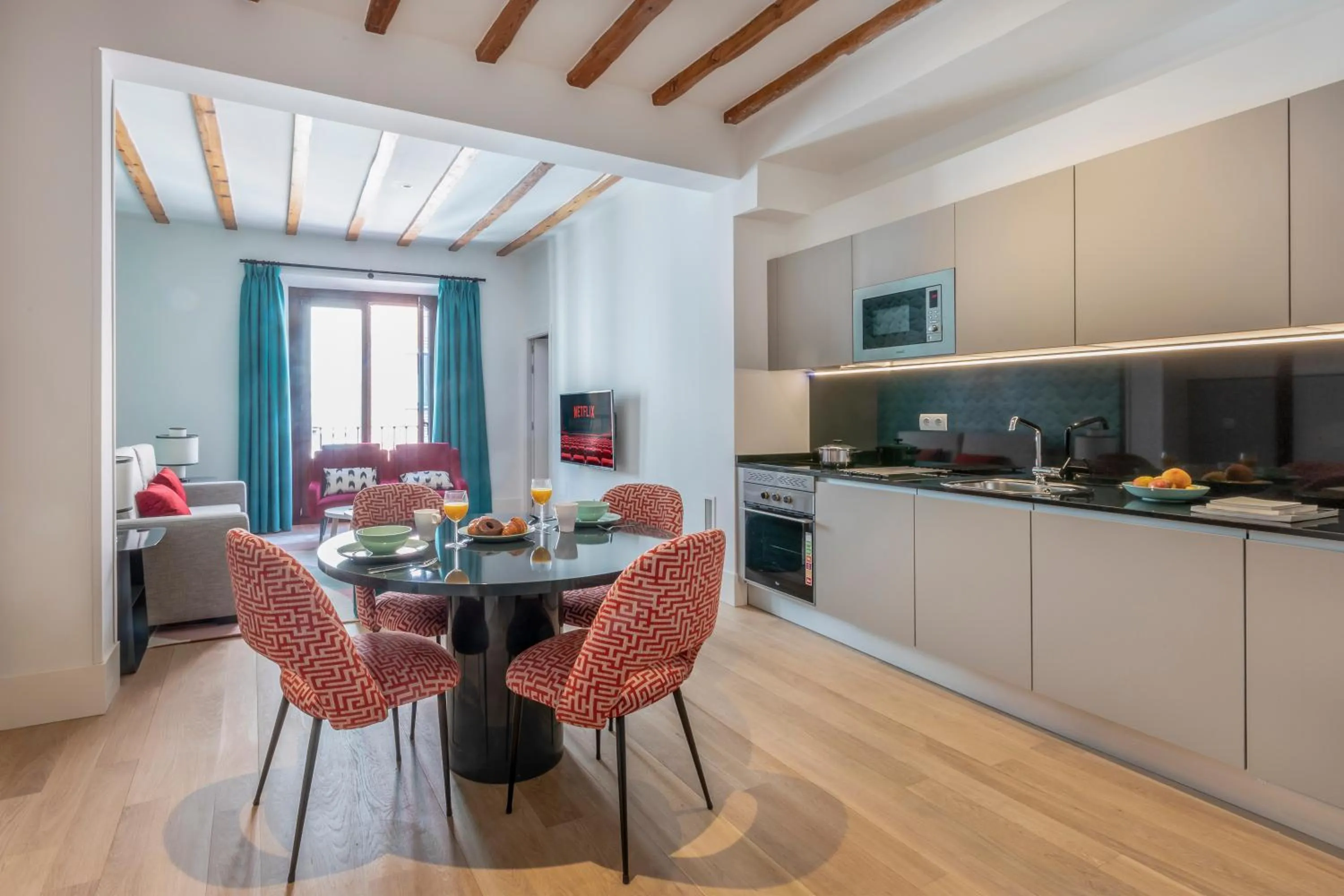 Kitchen or kitchenette in Slow Suites Chueca