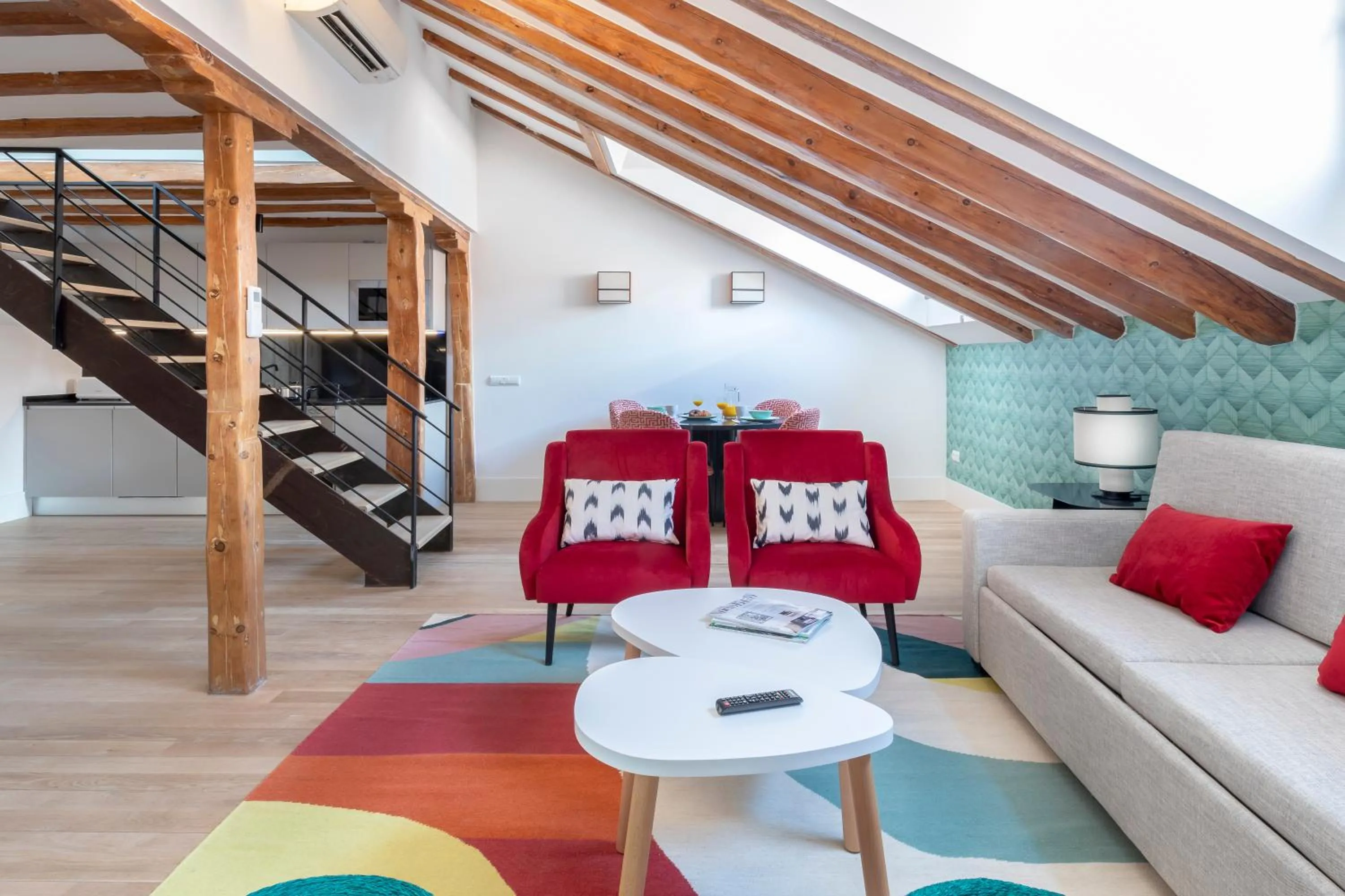 Living room in Slow Suites Chueca