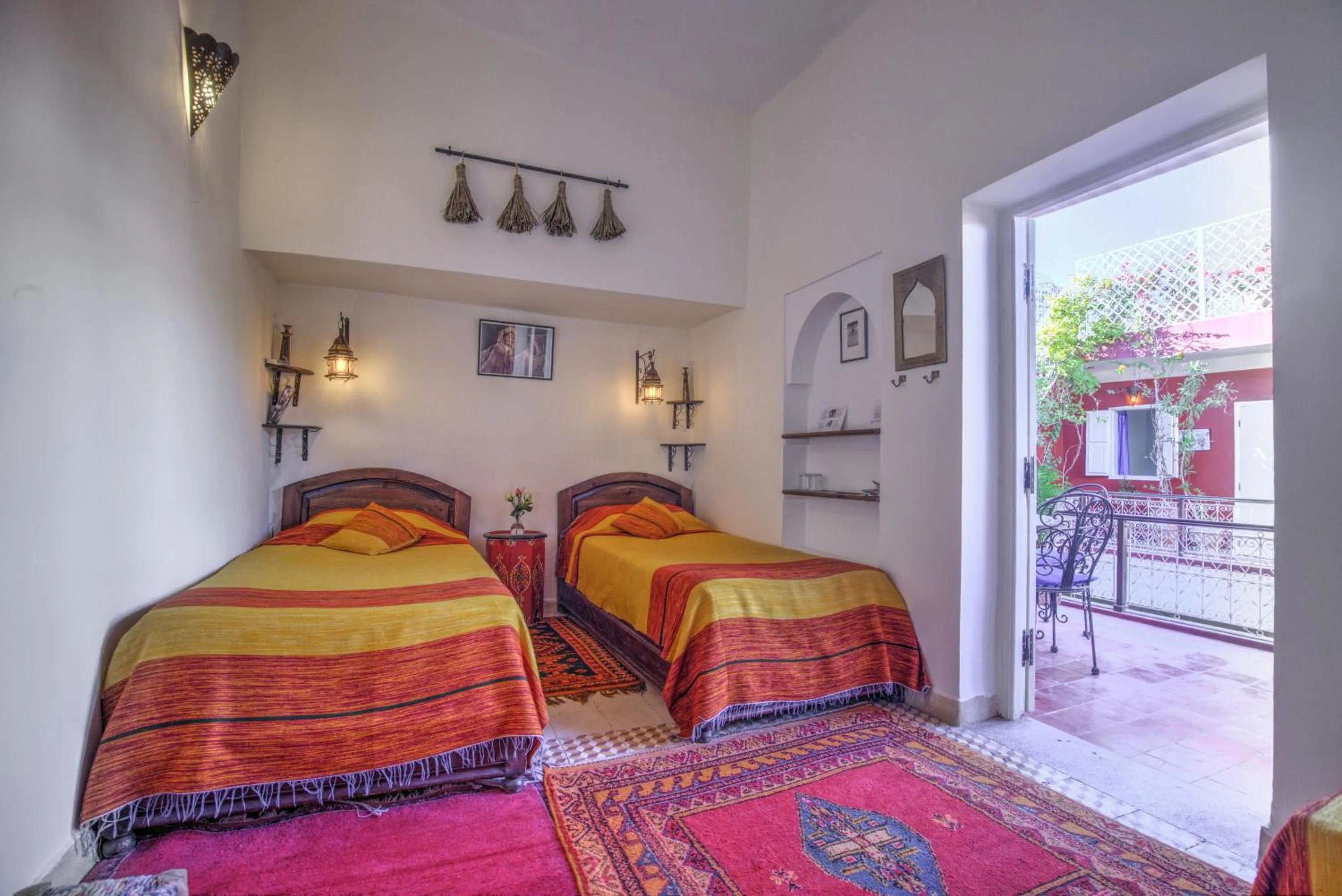 Bed in Riad Marhbabikoum