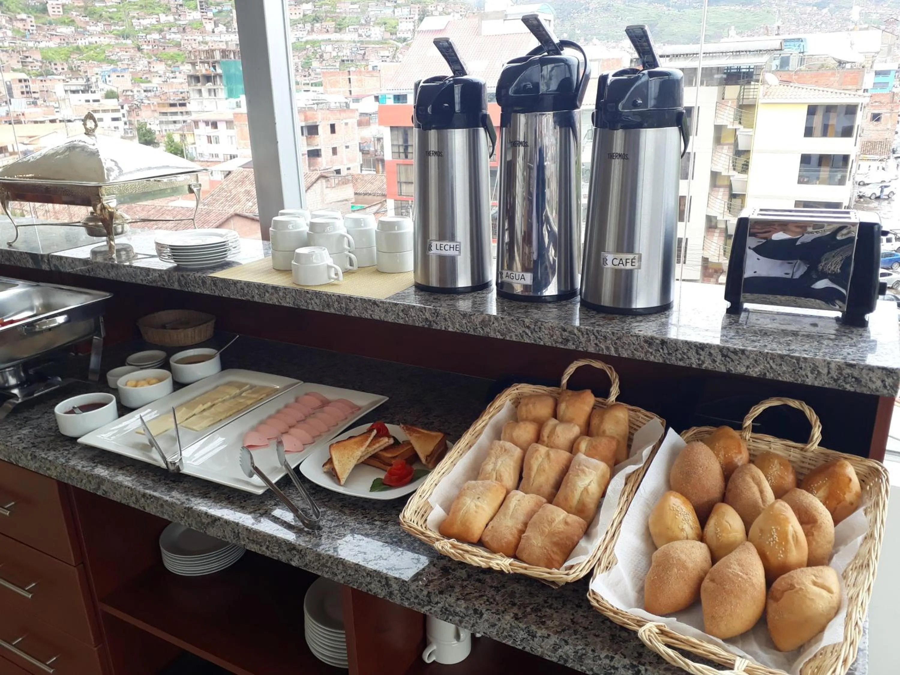 Buffet breakfast in Royal Inn Cusco Hotel