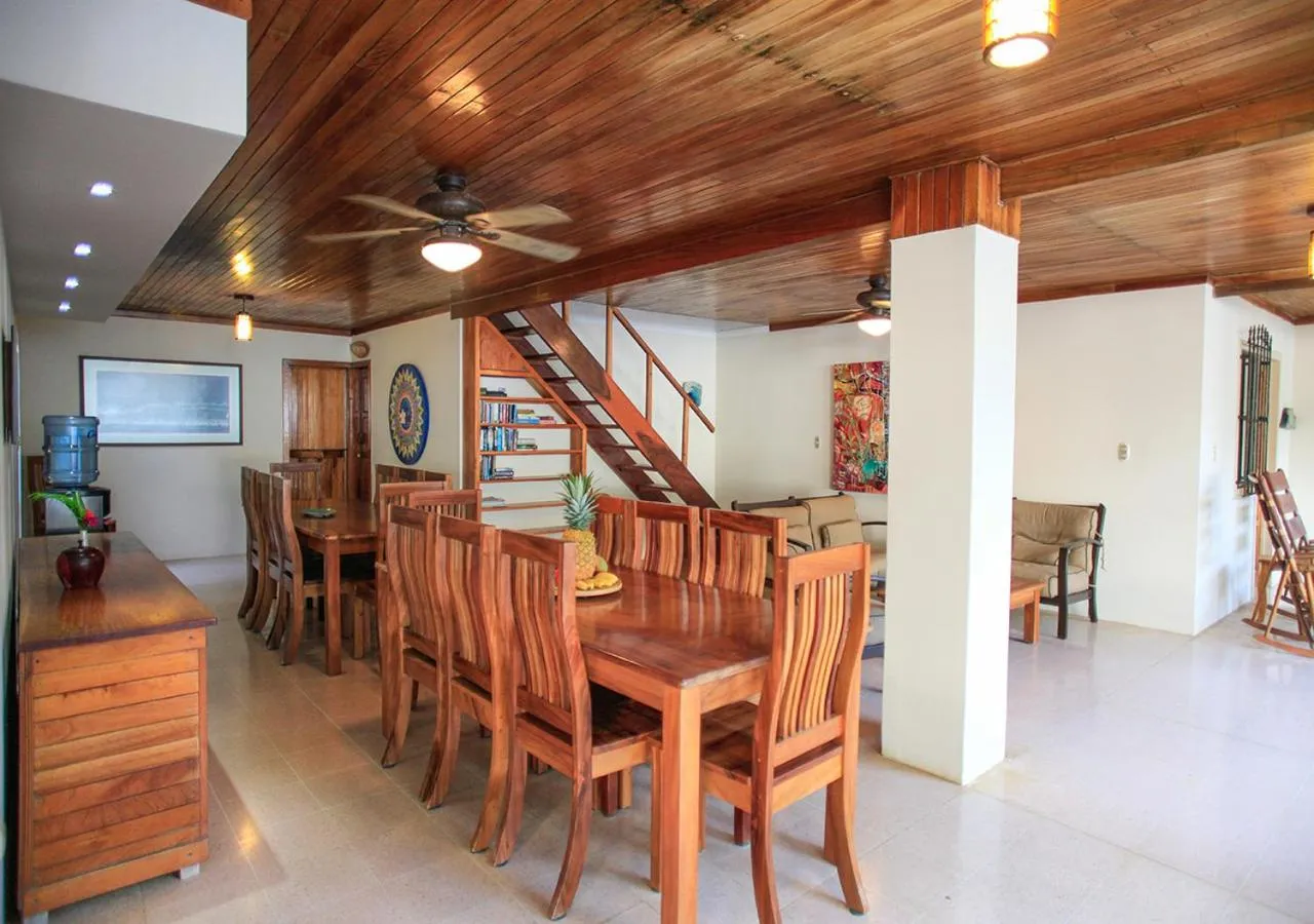 Dining area in Casa Cecilia Beach Front