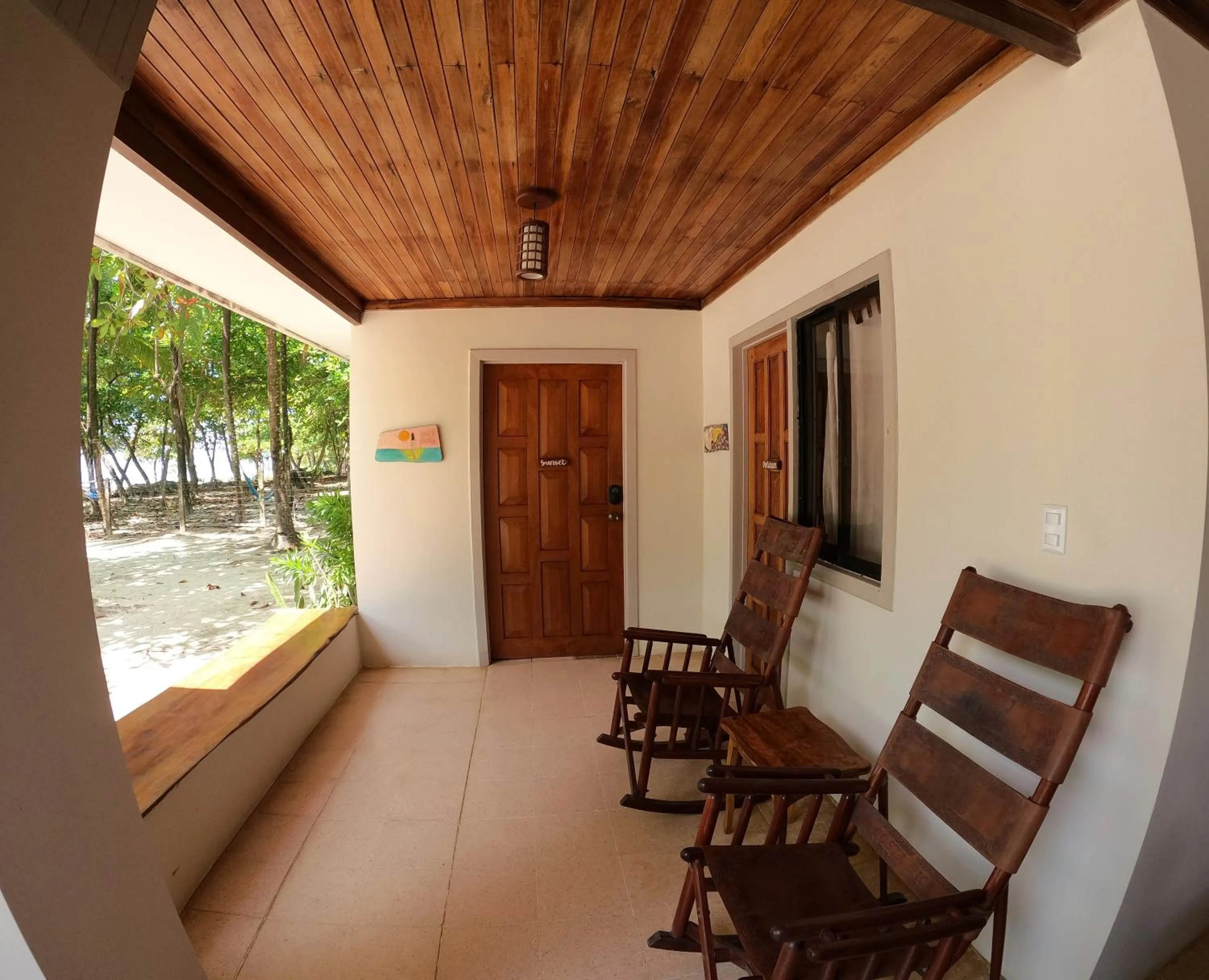 Seating area in Casa Cecilia Beach Front