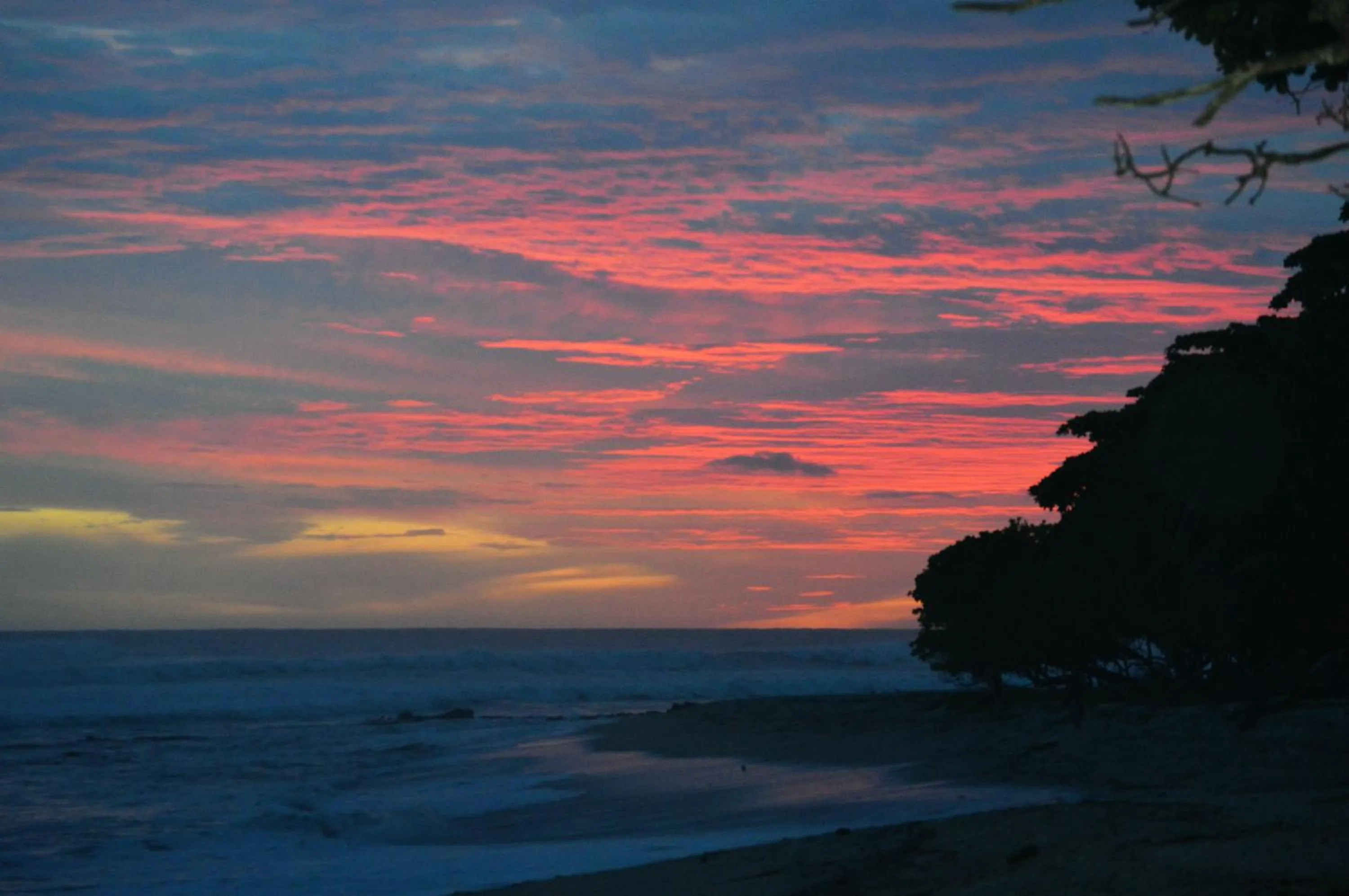 Sunset in Casa Cecilia Beach Front