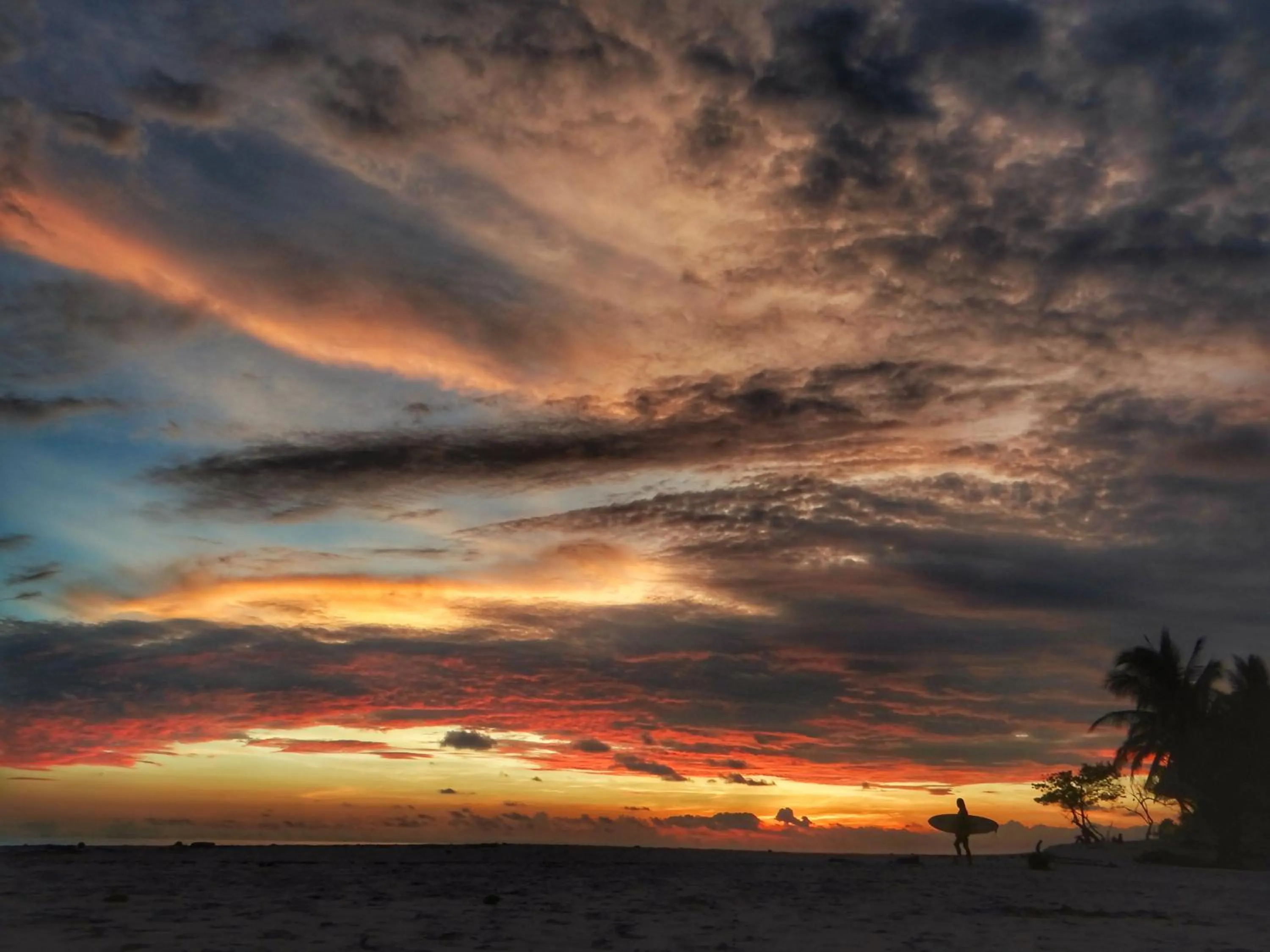 Sunset in Casa Cecilia Beach Front