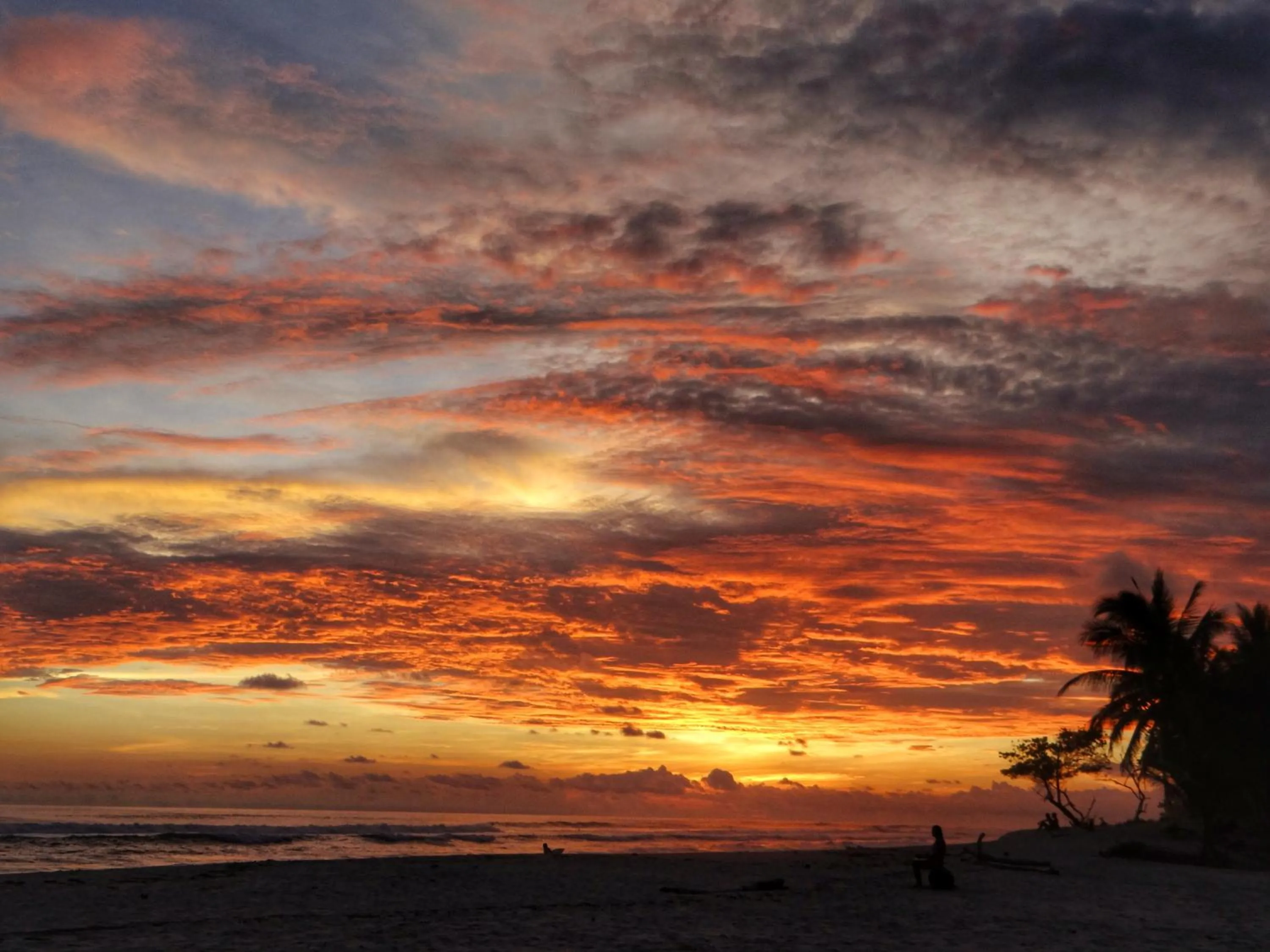 Sunset in Casa Cecilia Beach Front