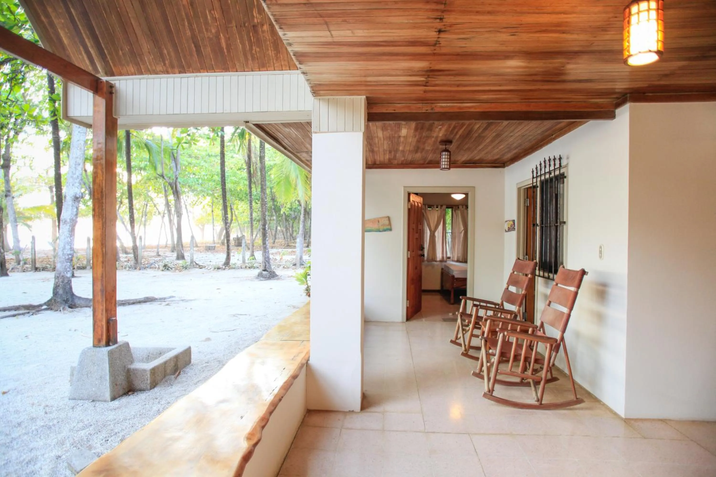 Seating area in Casa Cecilia Beach Front