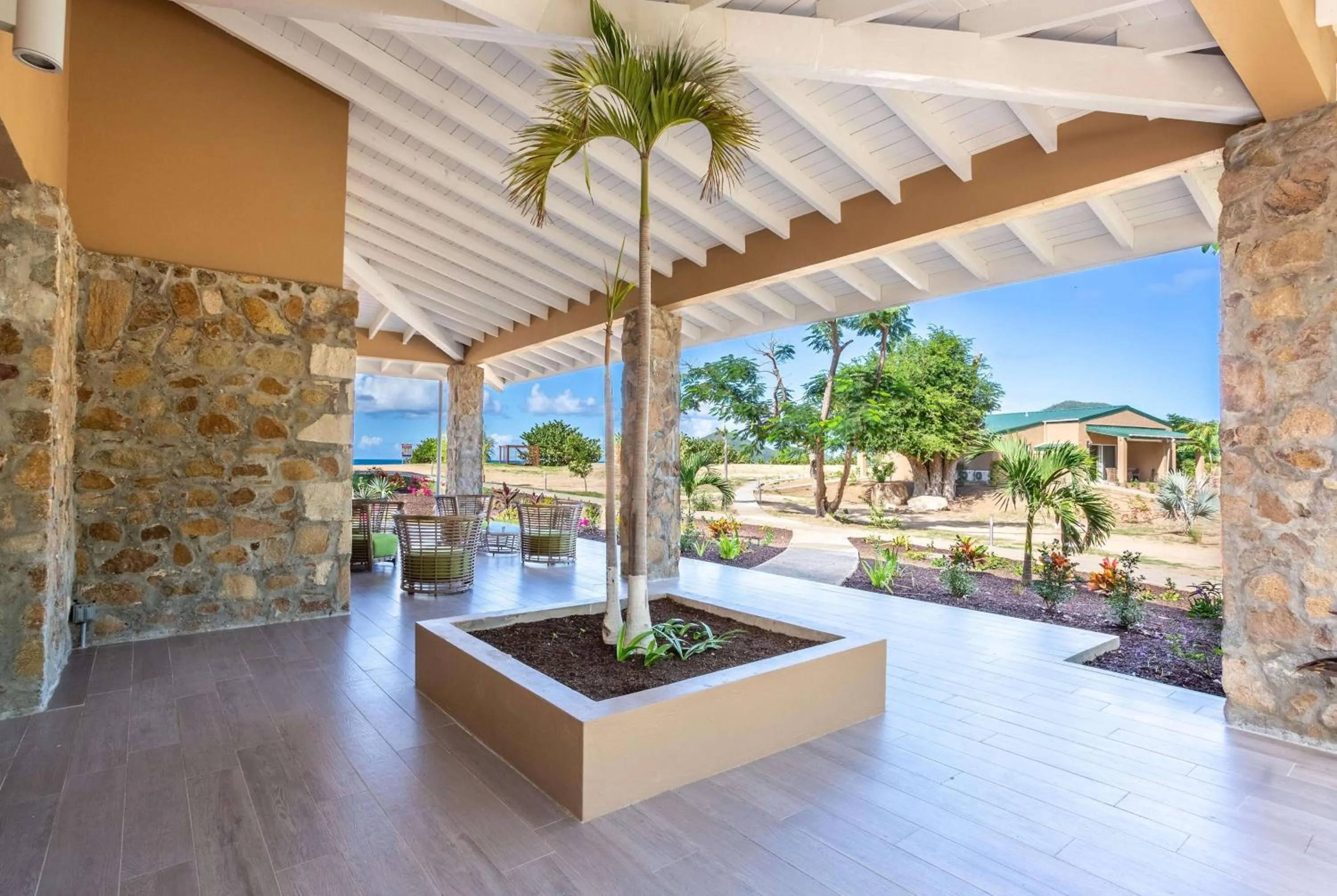 Property building in Wyndham Tortola BVI Lambert Beach Resort