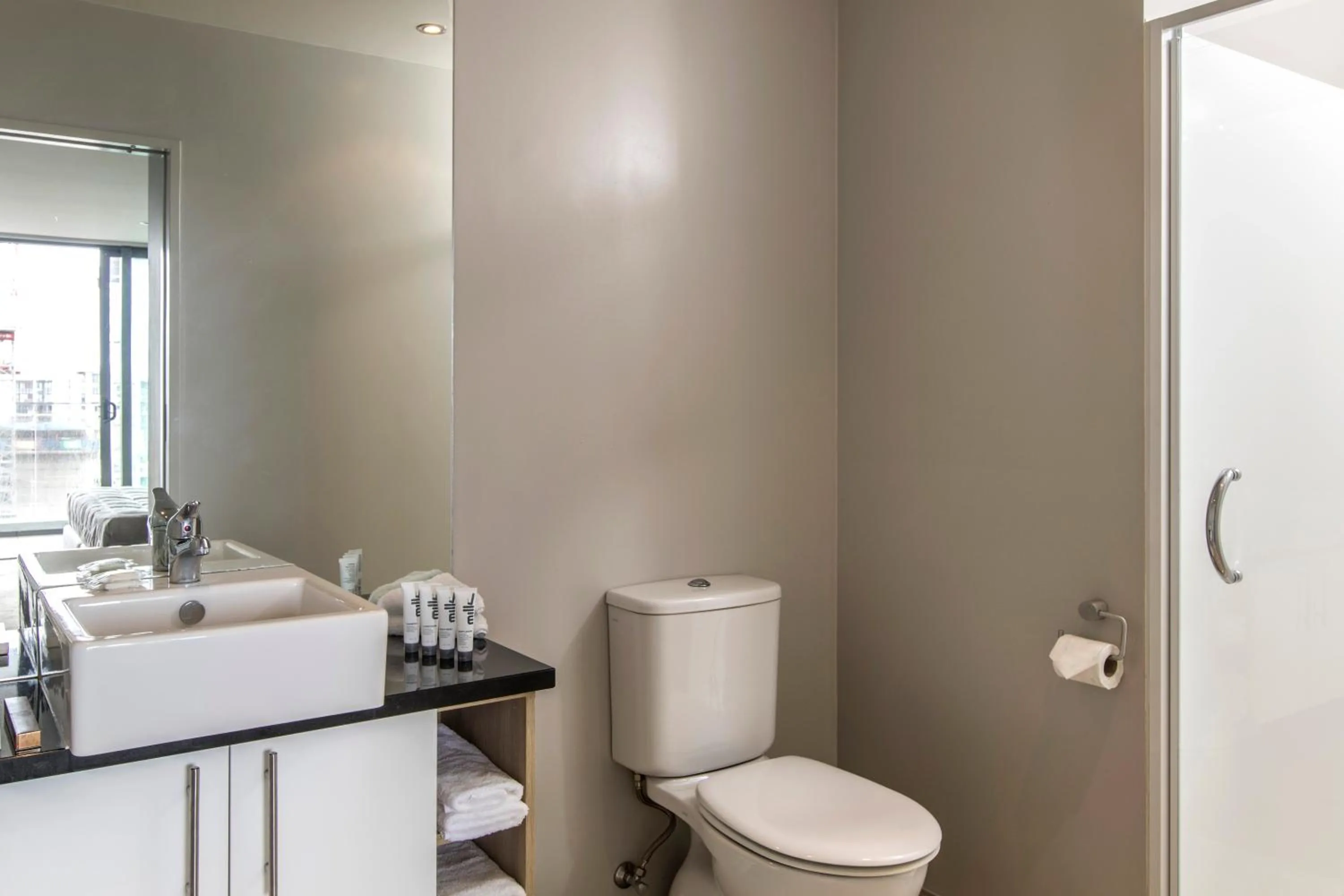 Toilet in Quest on Hobson Serviced Apartments