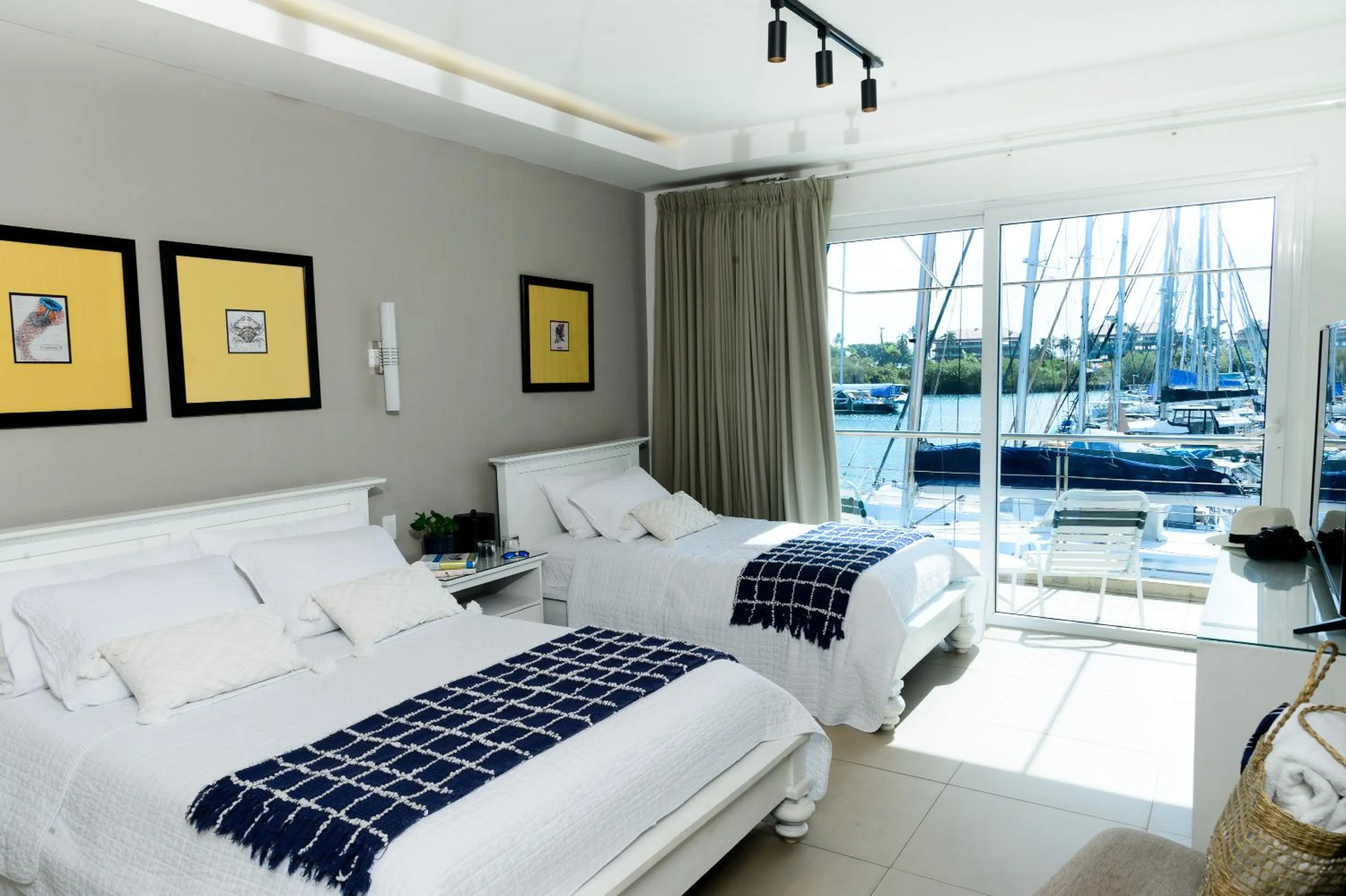 Bed in Marina Hotel at Shelter Bay