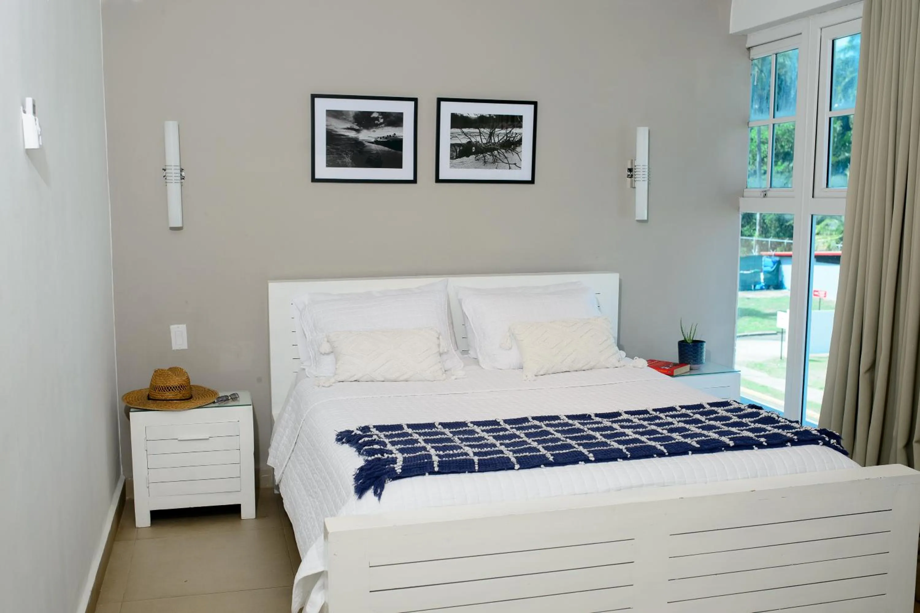 Bed in Marina Hotel at Shelter Bay