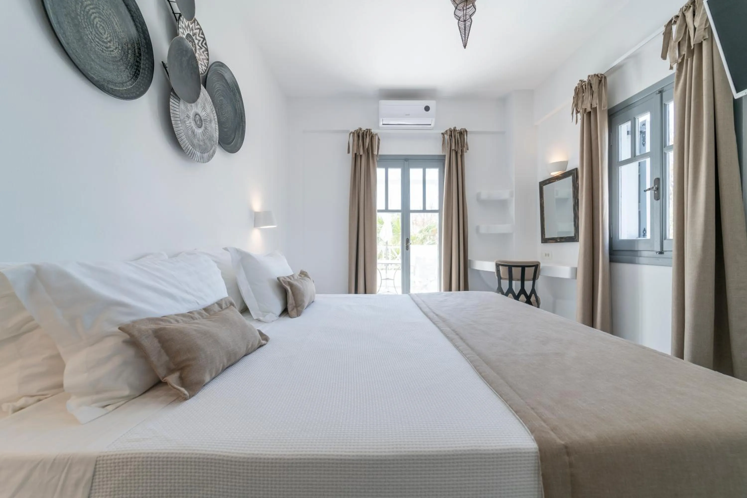 Bed in Black Coast Santorini