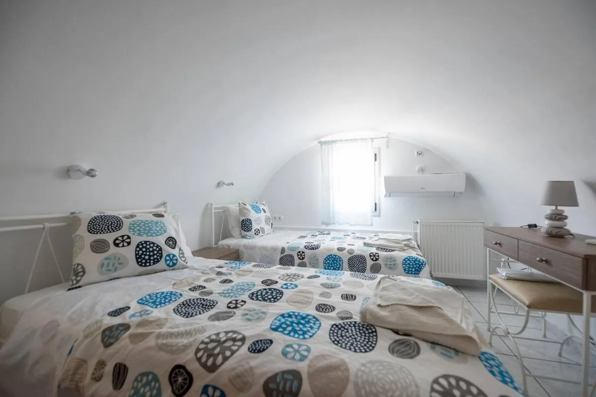 Bed in Black Coast Santorini