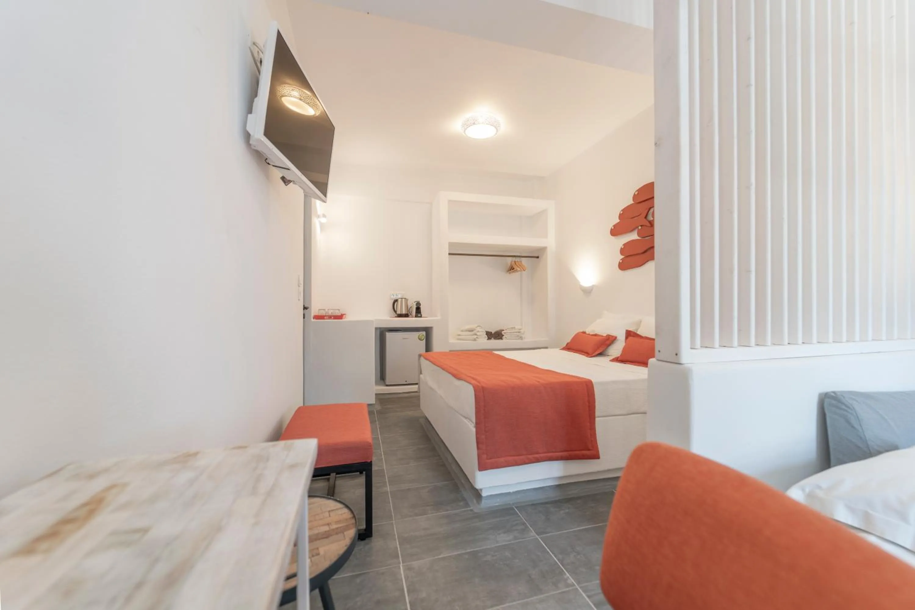 Bed in Black Coast Santorini