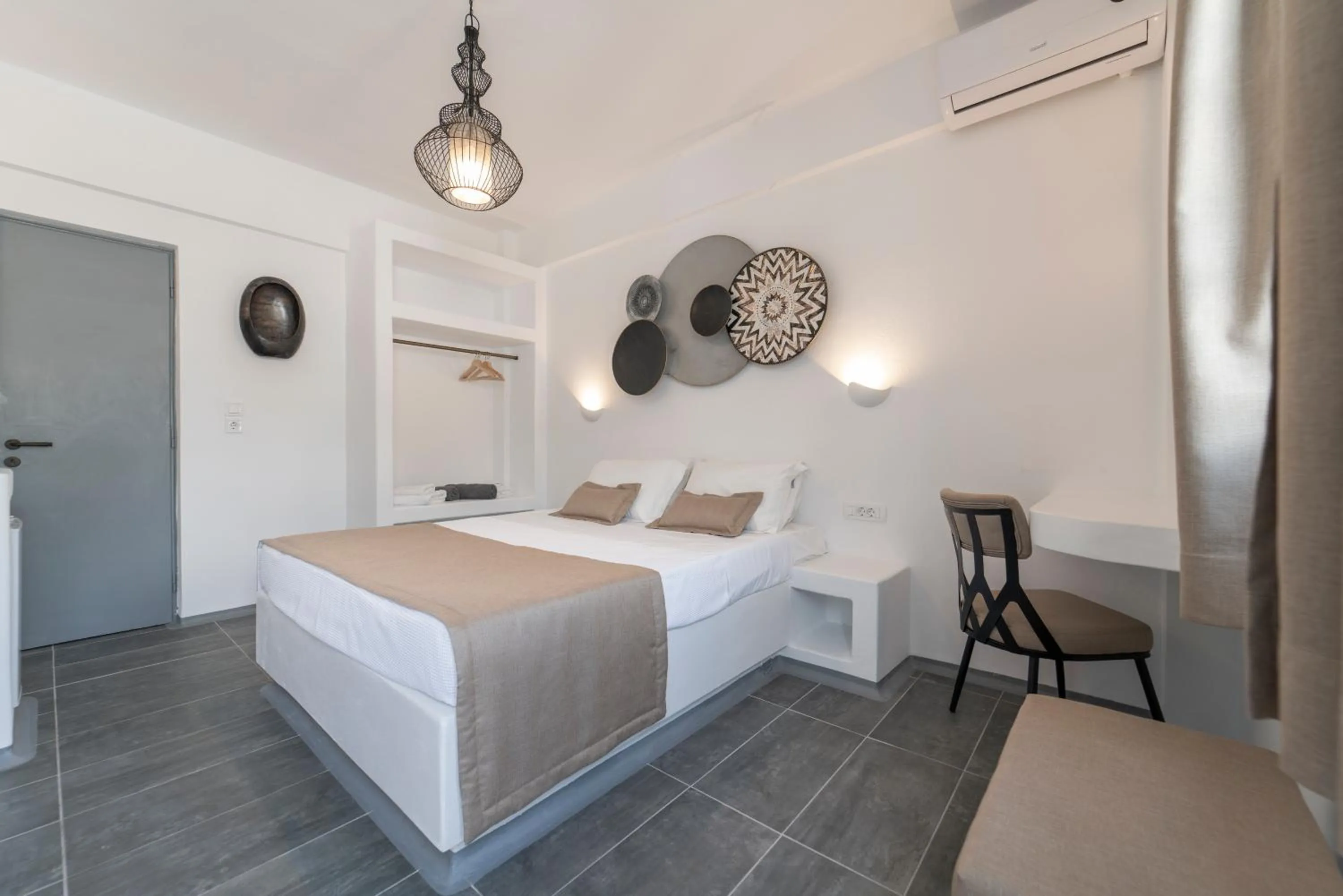 Bed in Black Coast Santorini