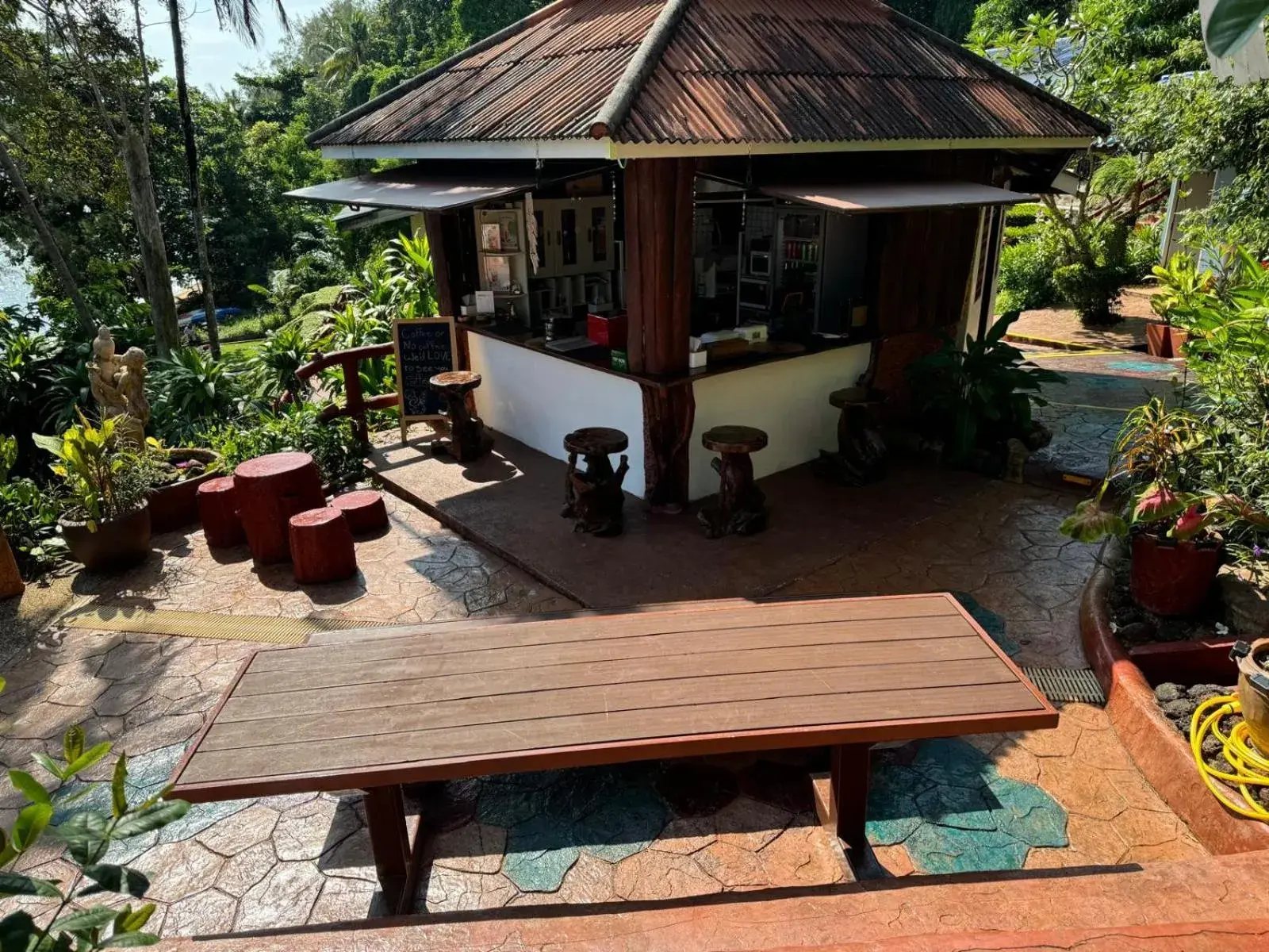Swimming pool in Koh Mak Buri Hut Natural Resort Swimming pool in Koh Mak Buri Hut Natural Resort