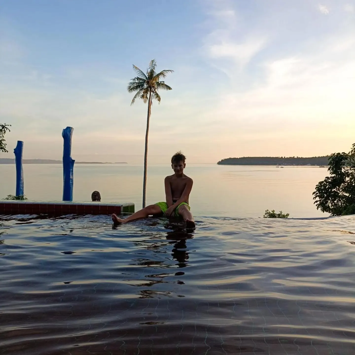 Swimming pool in Koh Mak Buri Hut Natural Resort