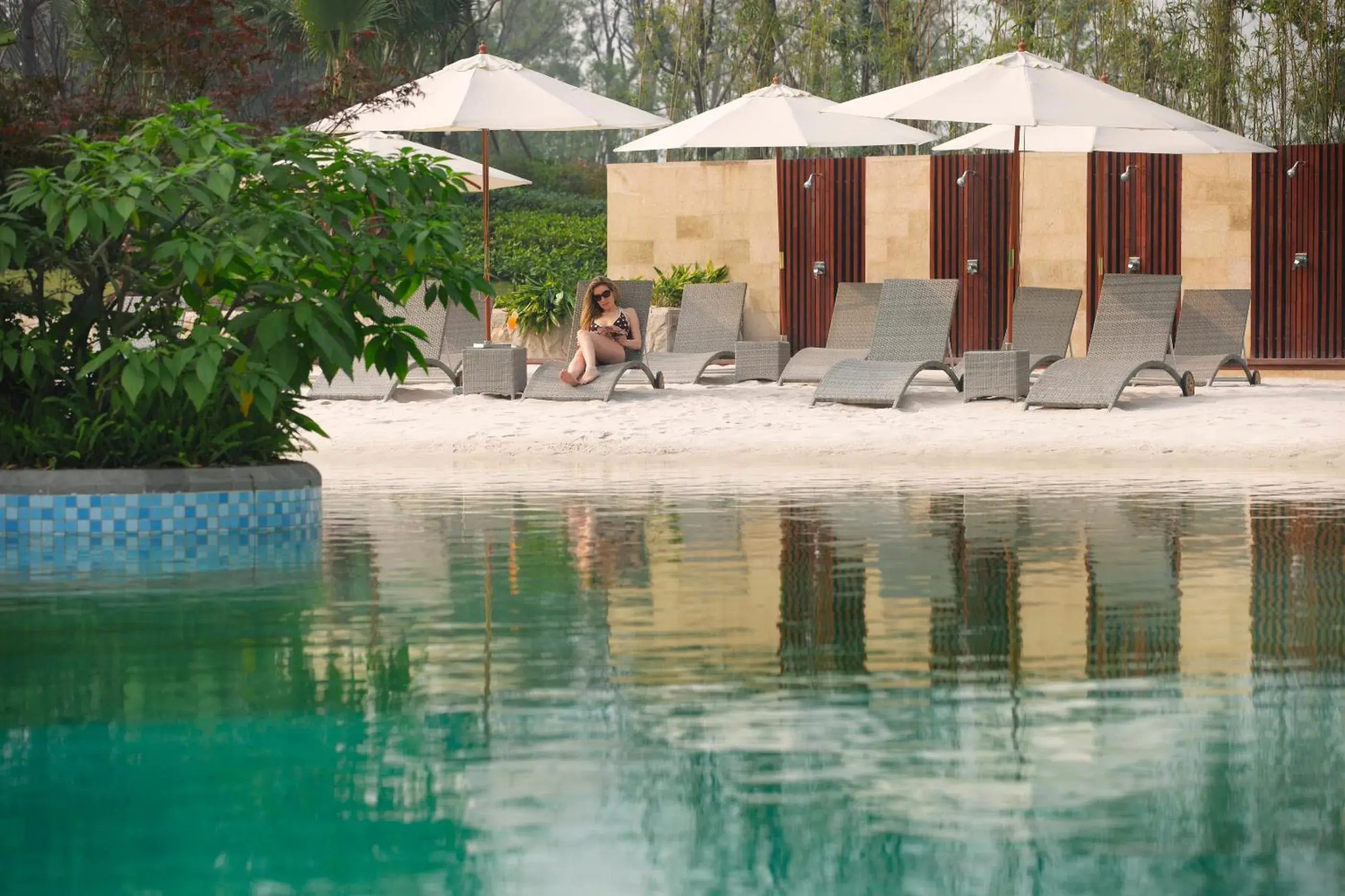 Swimming pool in Crowne Plaza Chengdu Panda Garden by IHG Swimming pool in Crowne Plaza Chengdu Panda Garden by IHG