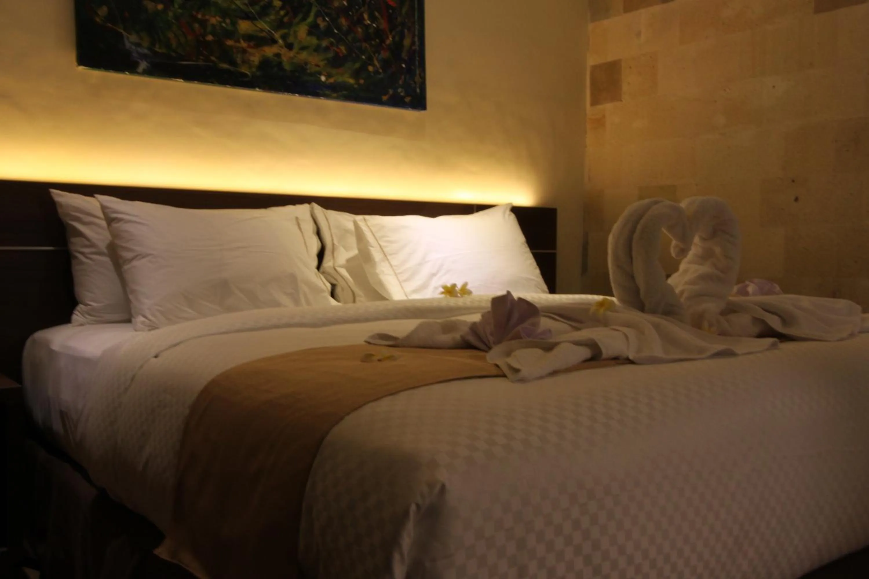 Bed in Hotel Melamun