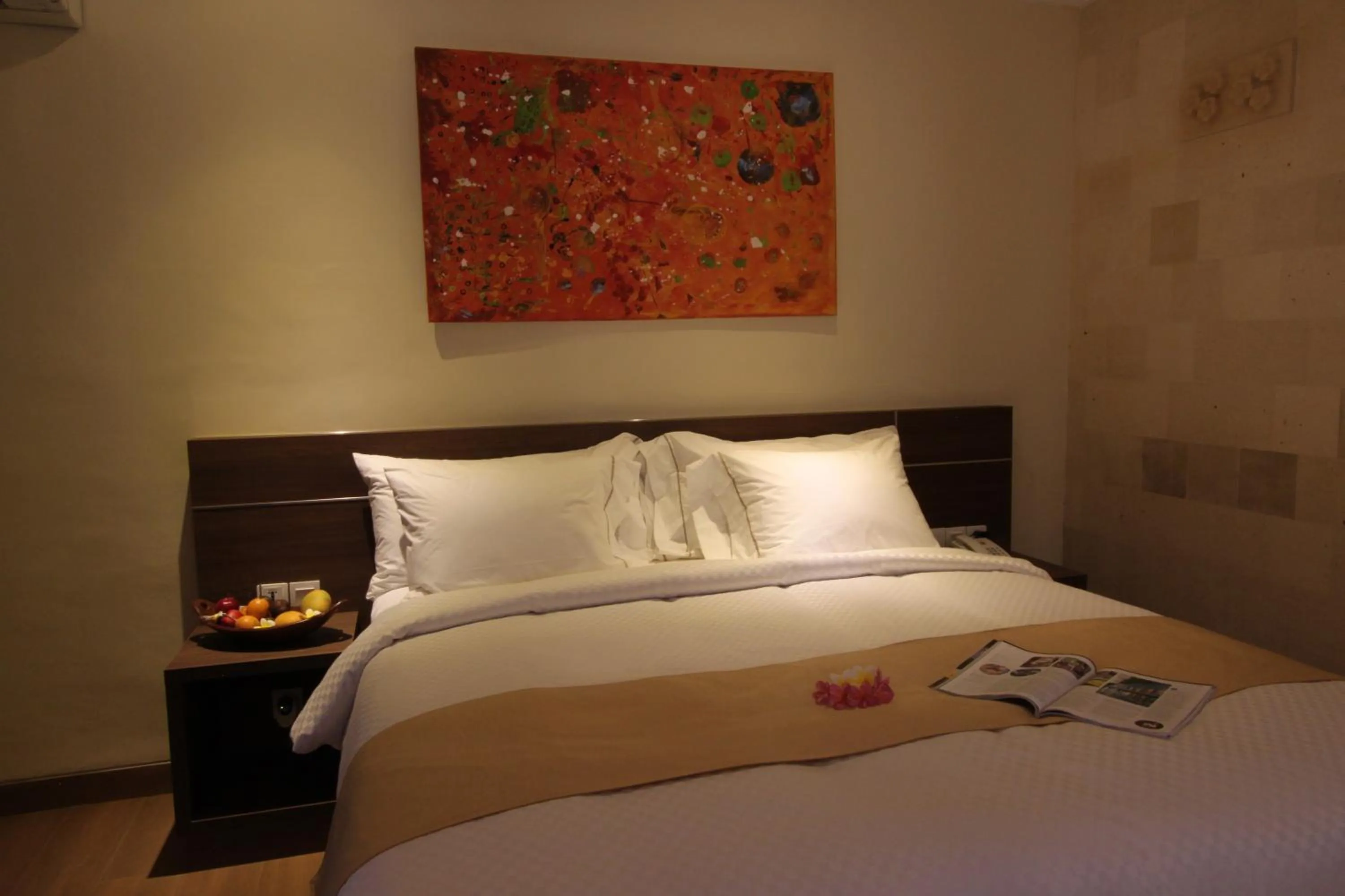 Bed in Hotel Melamun