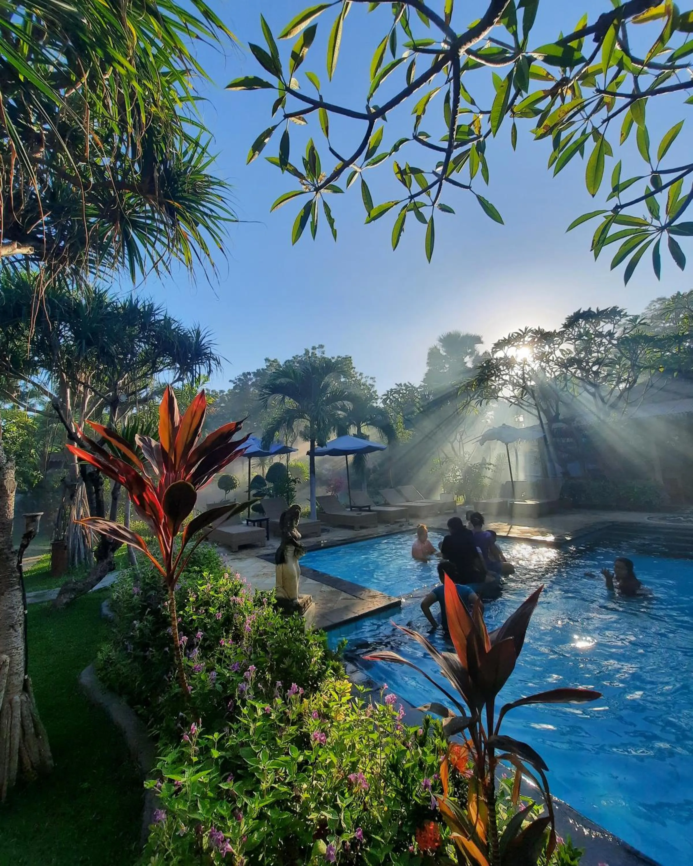 Swimming pool in Tirta Sari Bungalow