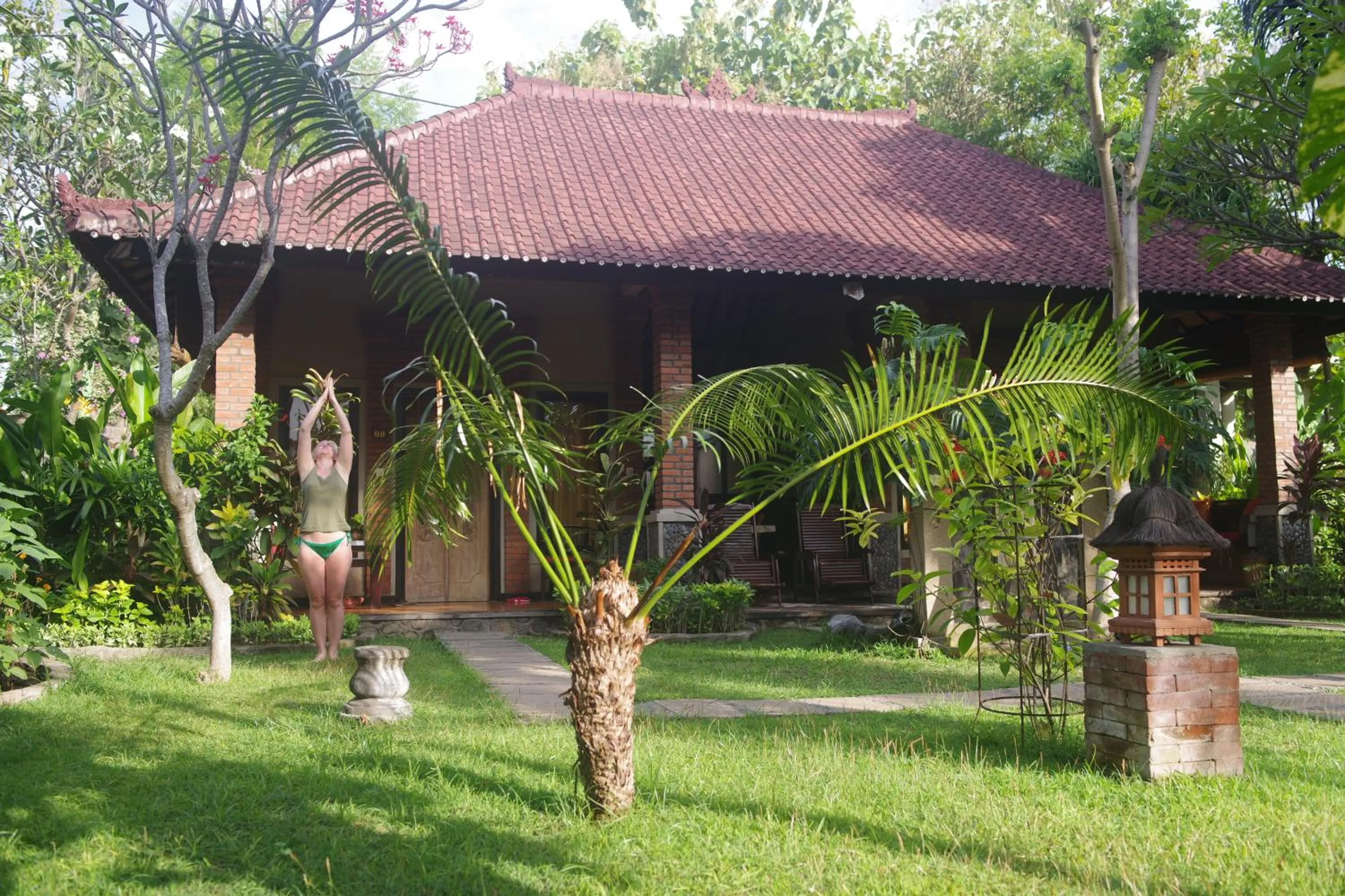 Garden in Tirta Sari Bungalow