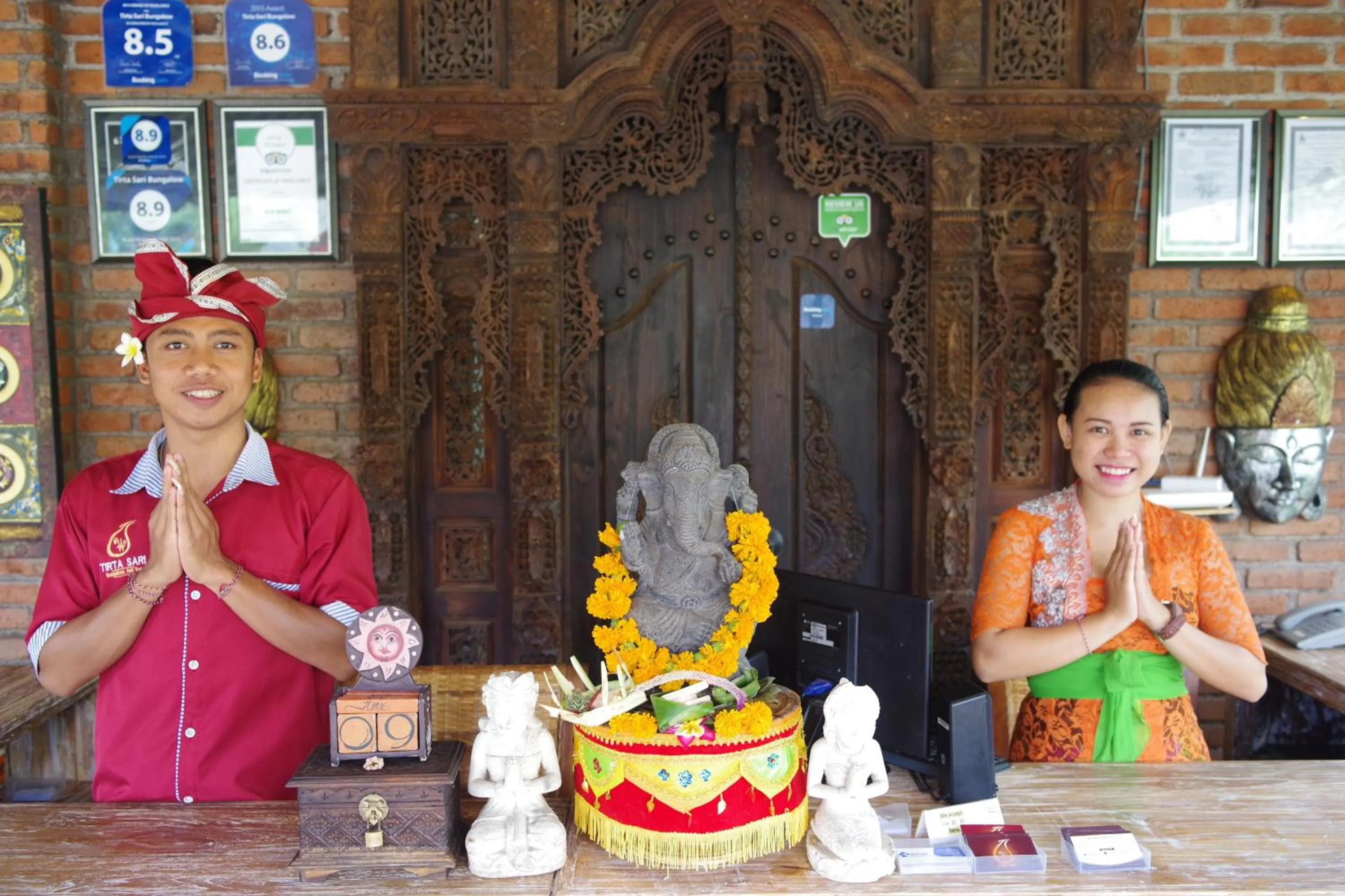 Staff in Tirta Sari Bungalow