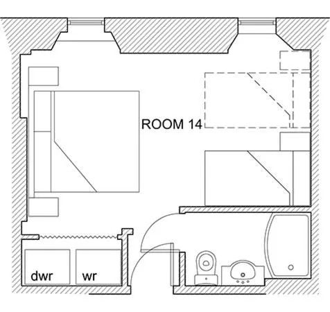 Floor plan in The Downs, Babbacombe