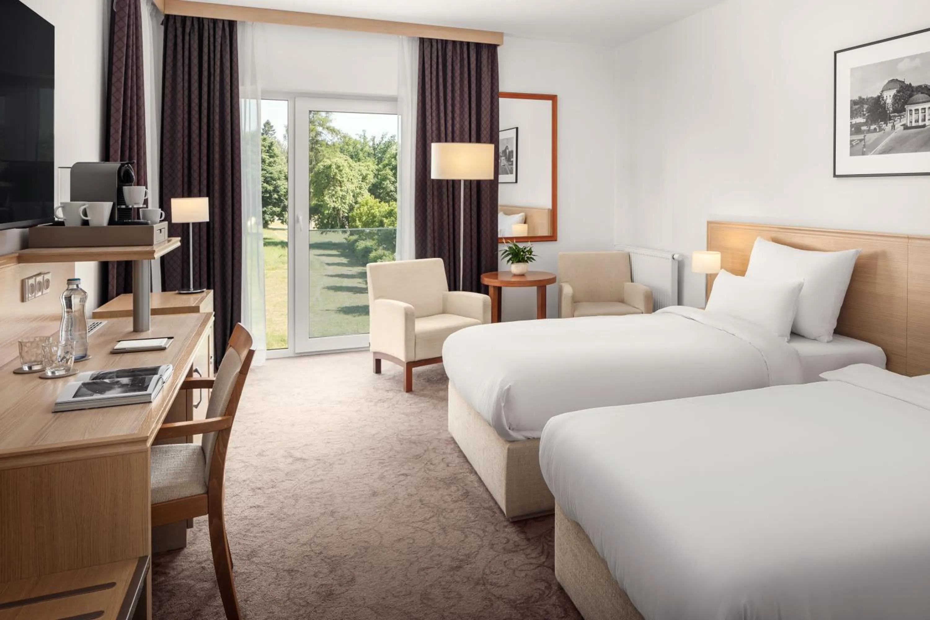 Bed in Harvey Spa Hotel