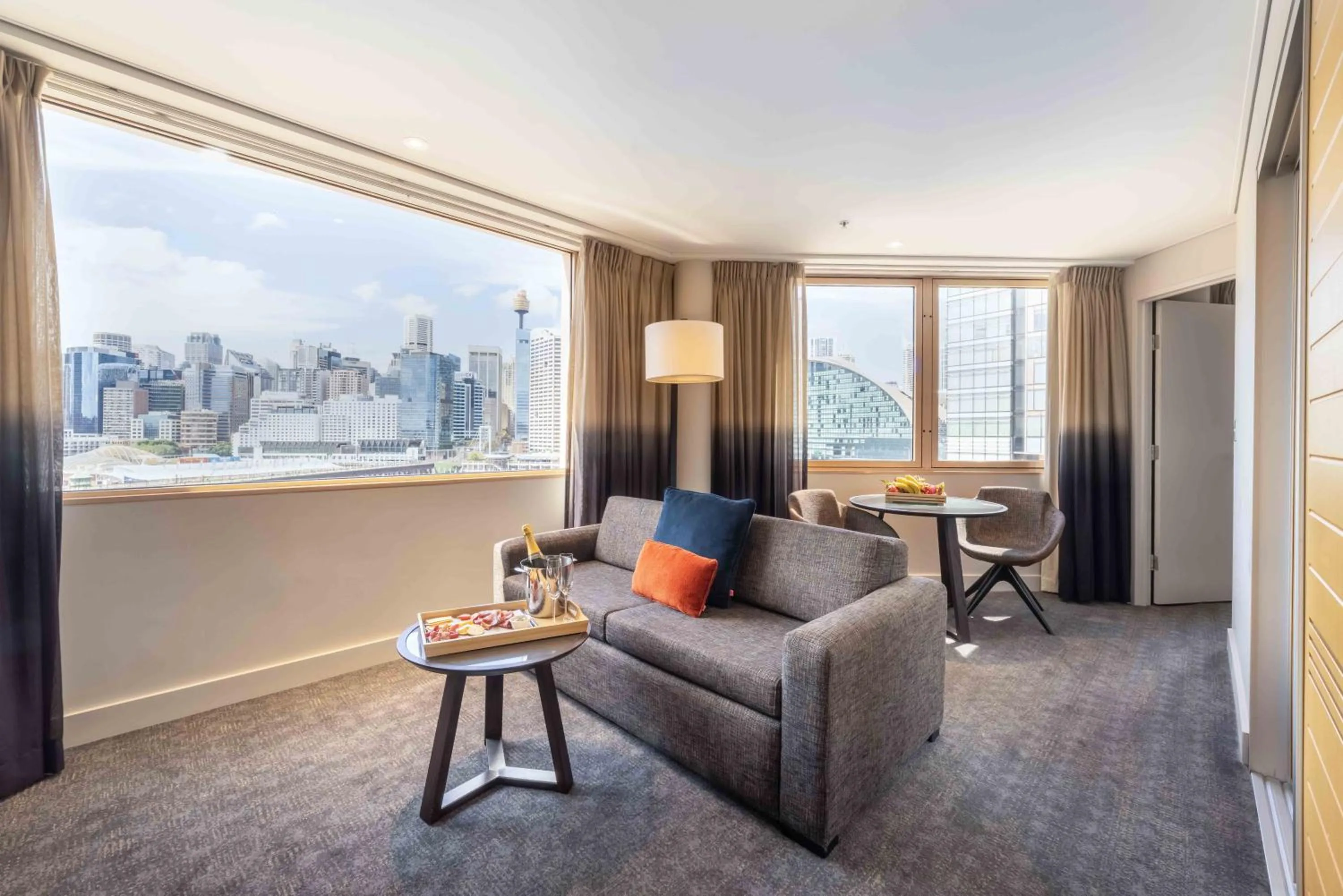 Seating area in Novotel Sydney Darling Harbour