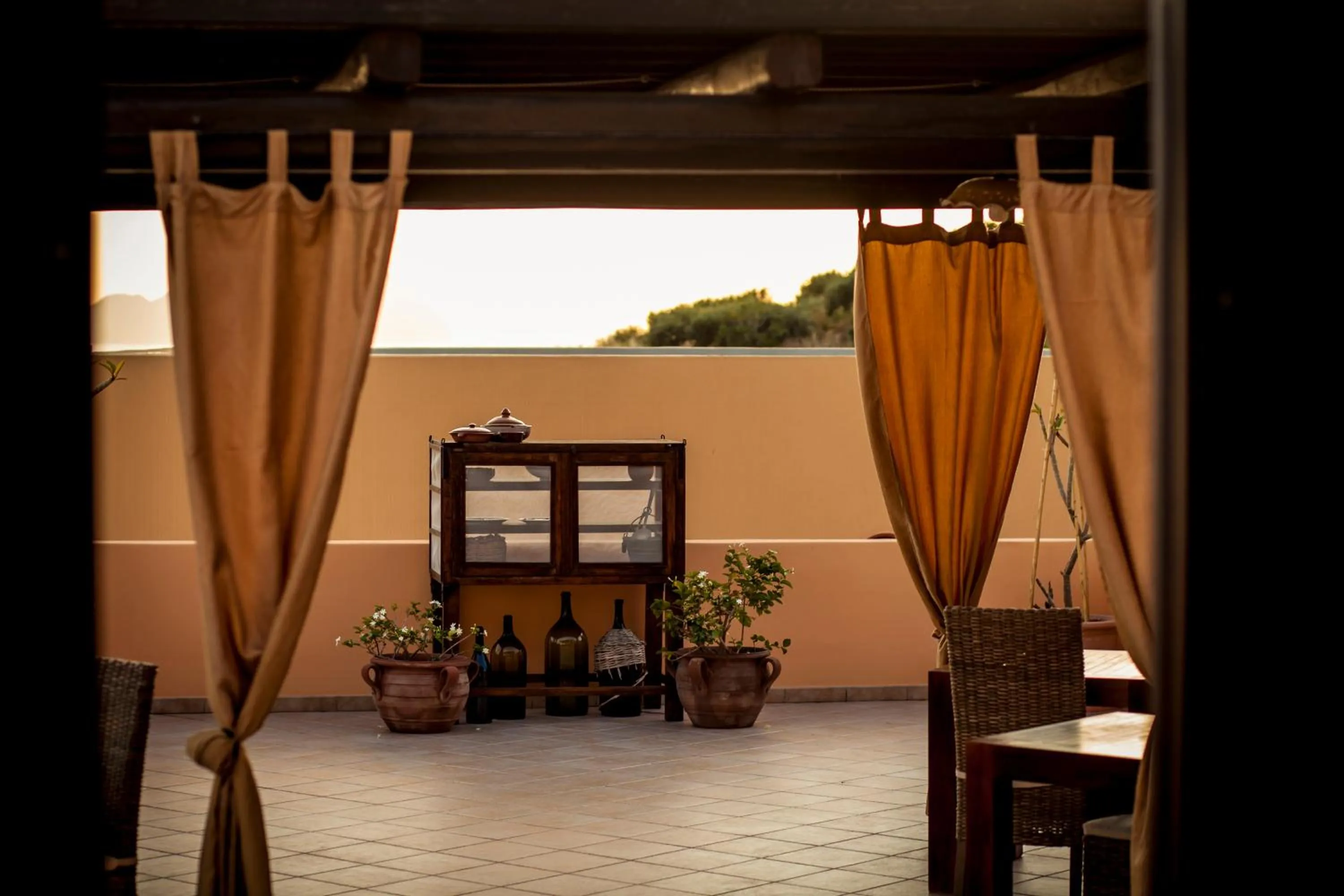 Patio in Resort Al Belvedere Salina