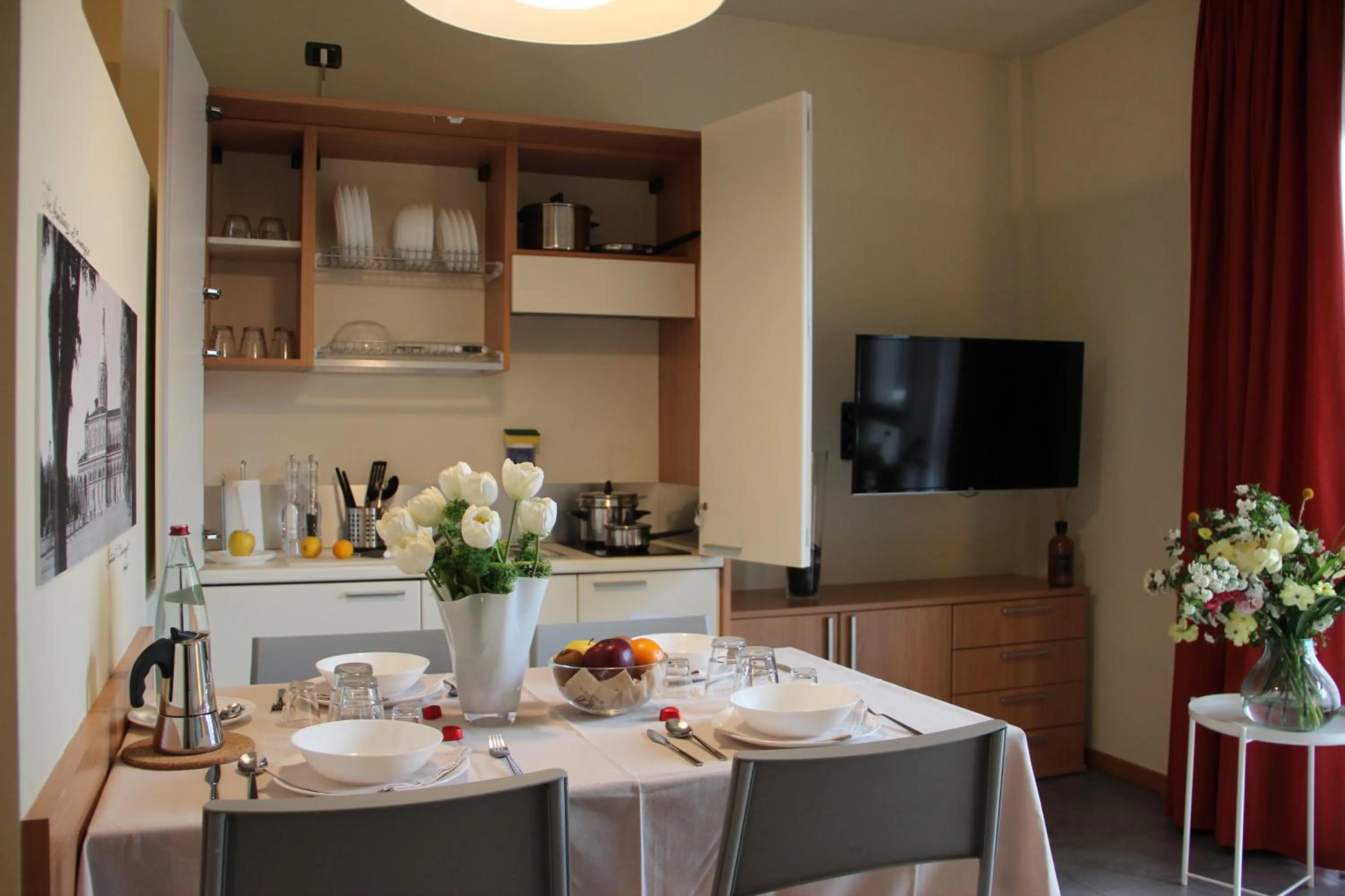 Kitchen or kitchenette in Hotel Borgo Brianteo
