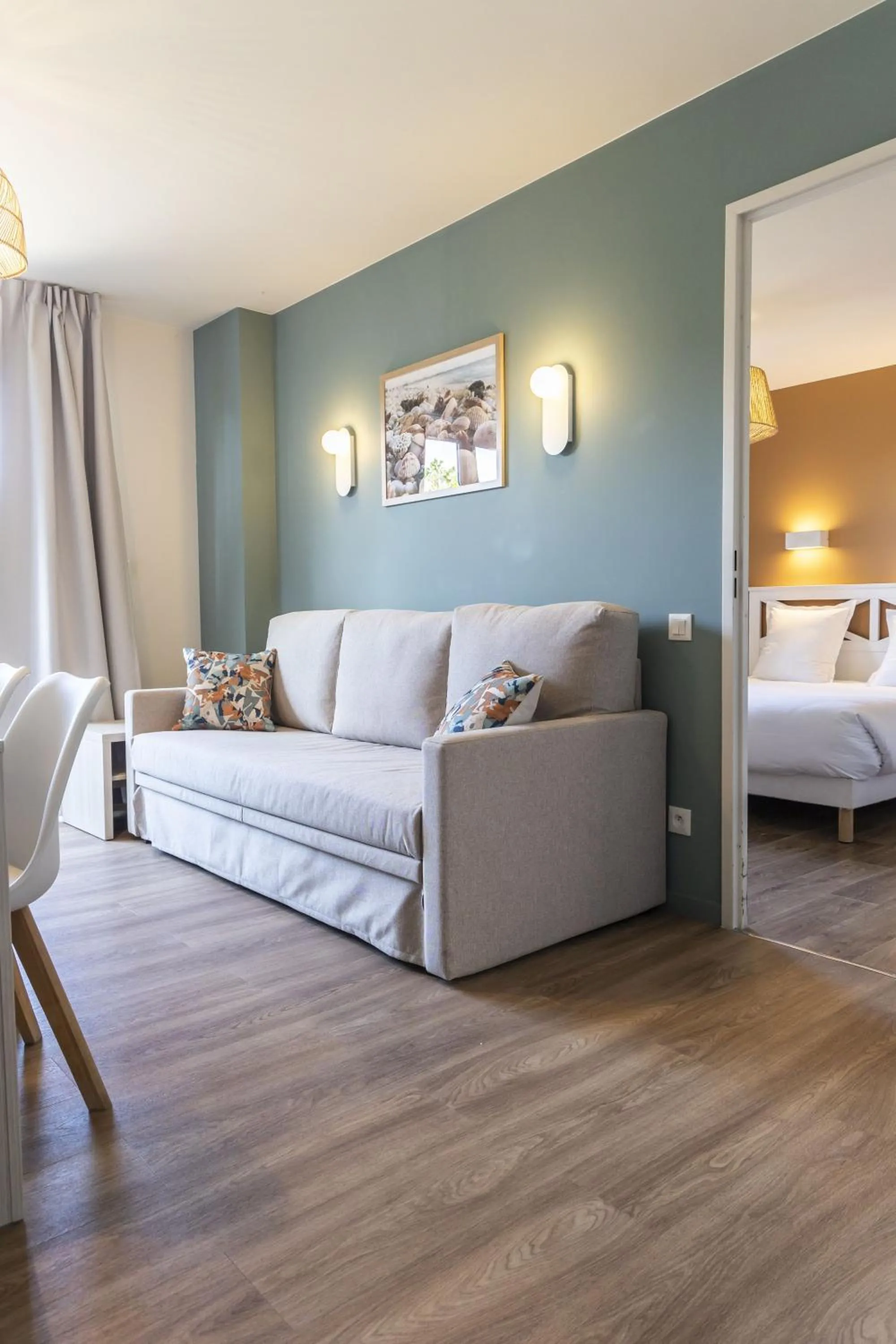 Bed in Résidence Odalys Les Villas de la Baie