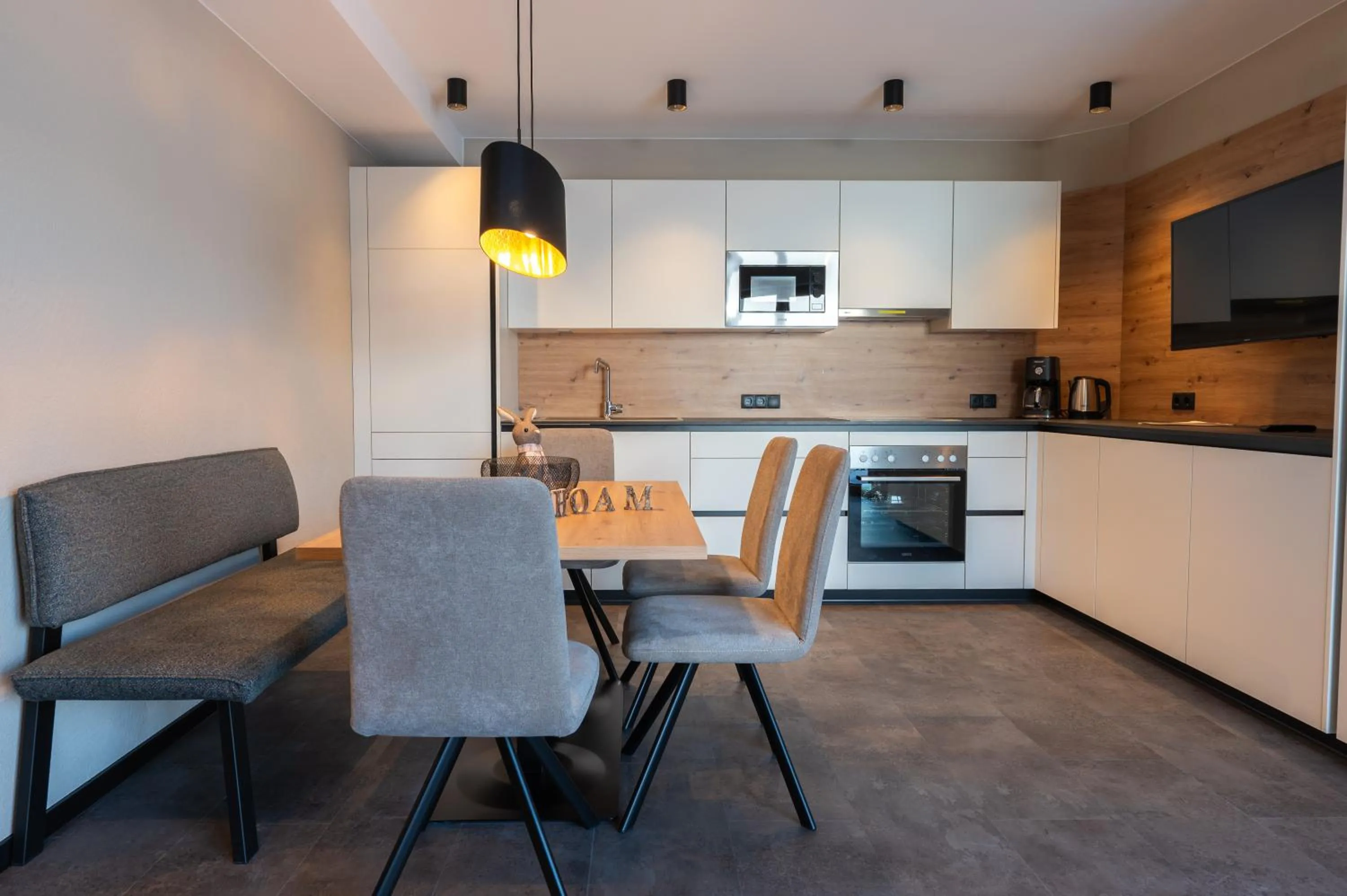 Kitchen or kitchenette in Aparthotel Fernblick