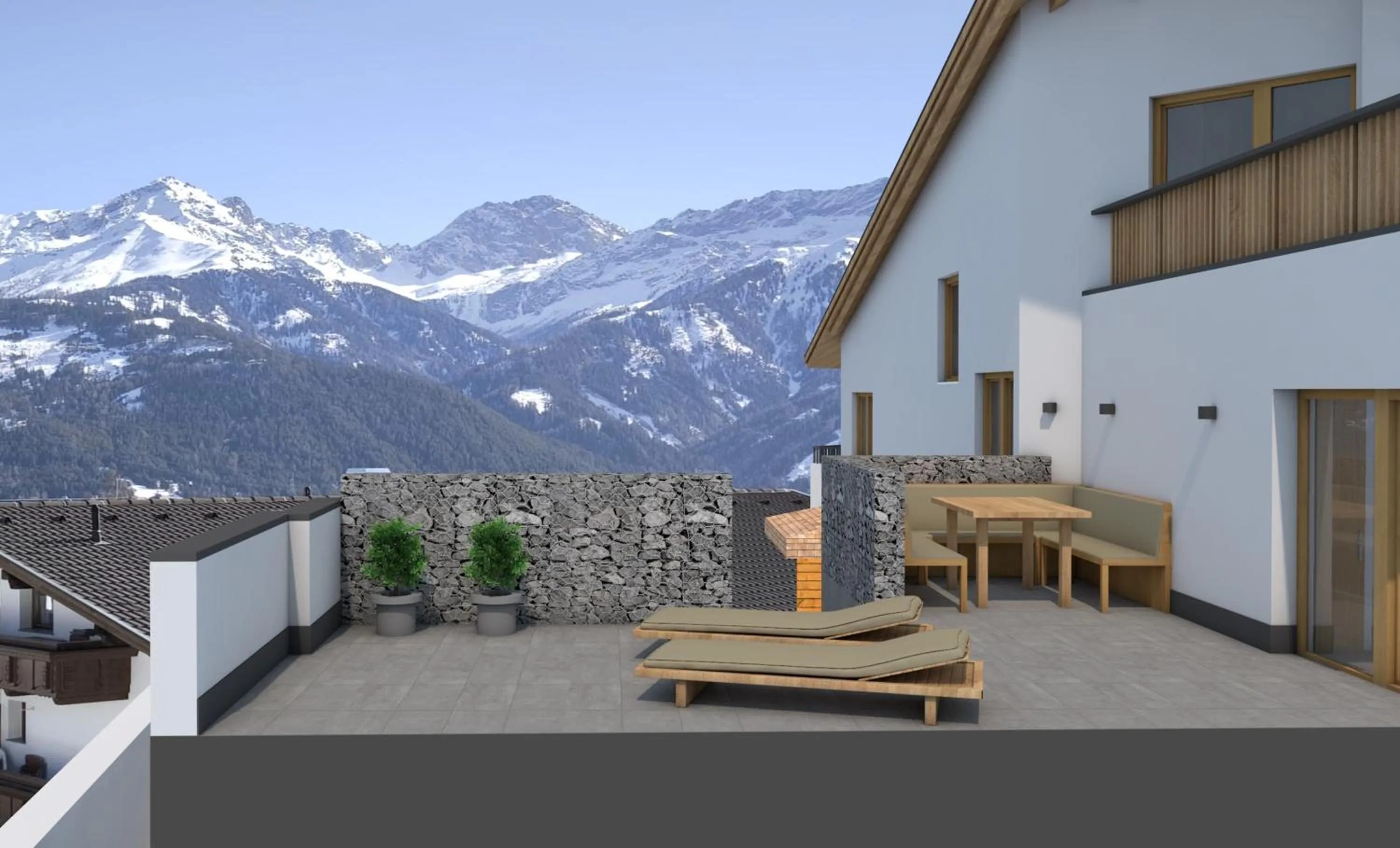 Balcony/Terrace in Aparthotel Fernblick