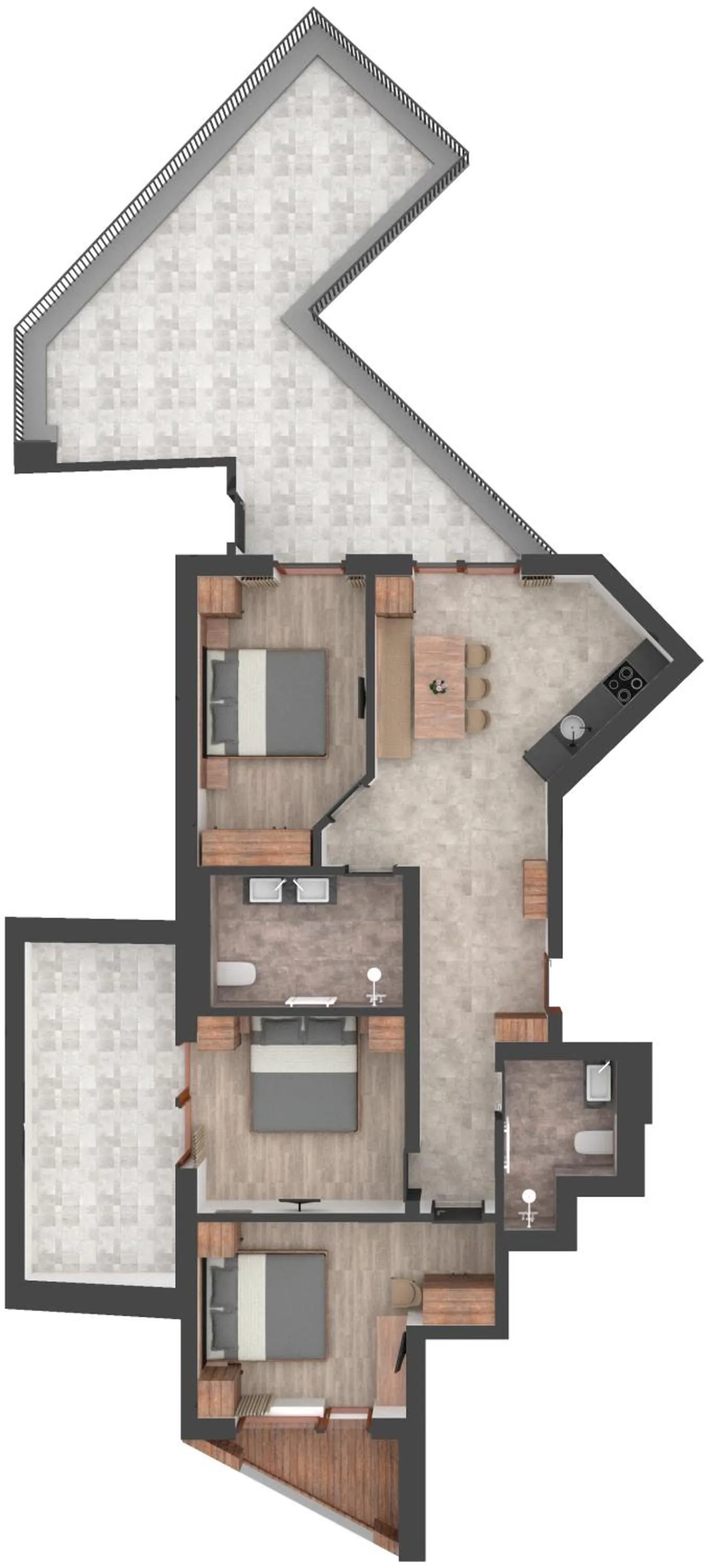 Floor plan in Aparthotel Fernblick