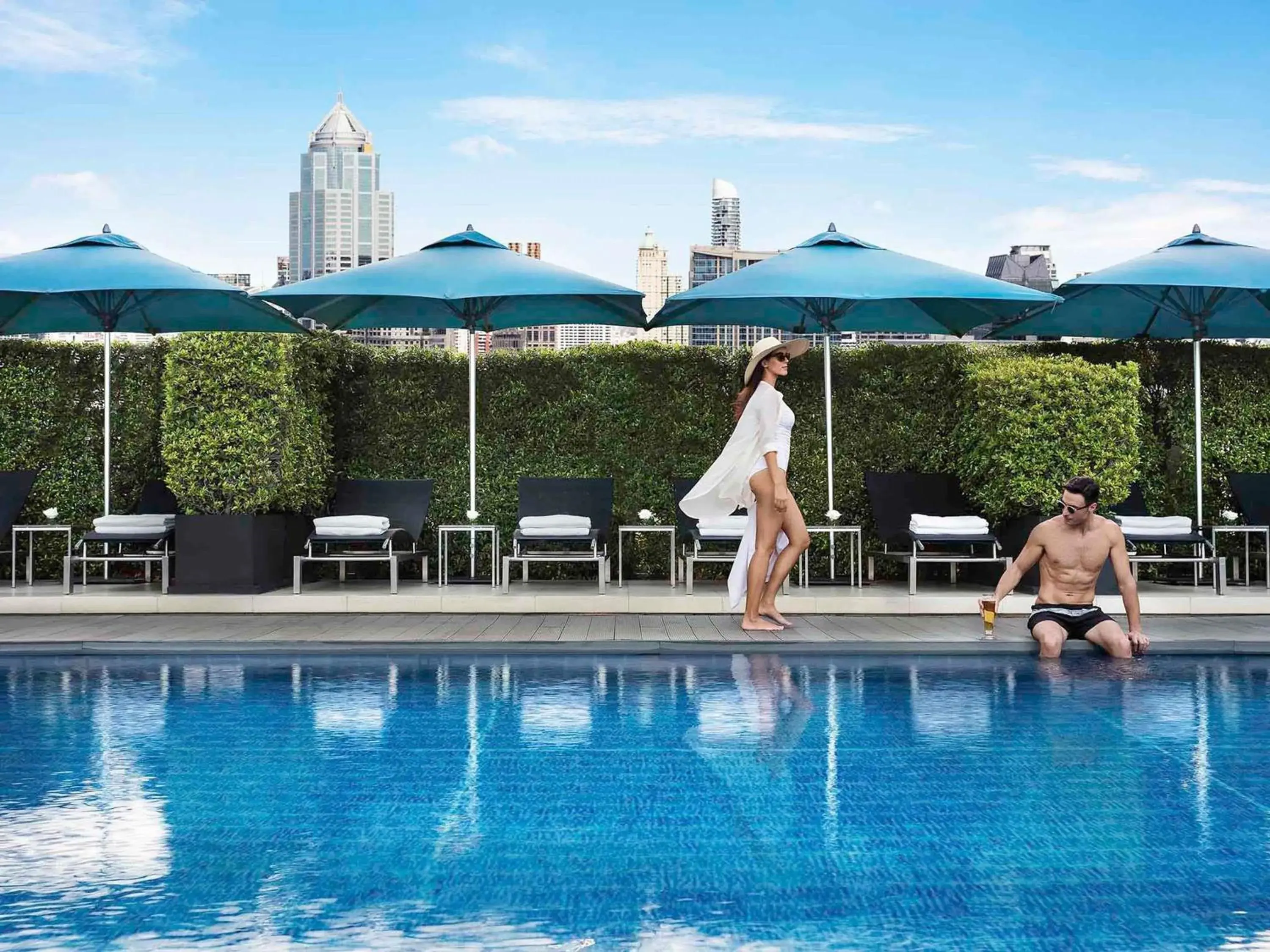 Pool view in Sofitel Bangkok Sukhumvit Pool view in Sofitel Bangkok Sukhumvit