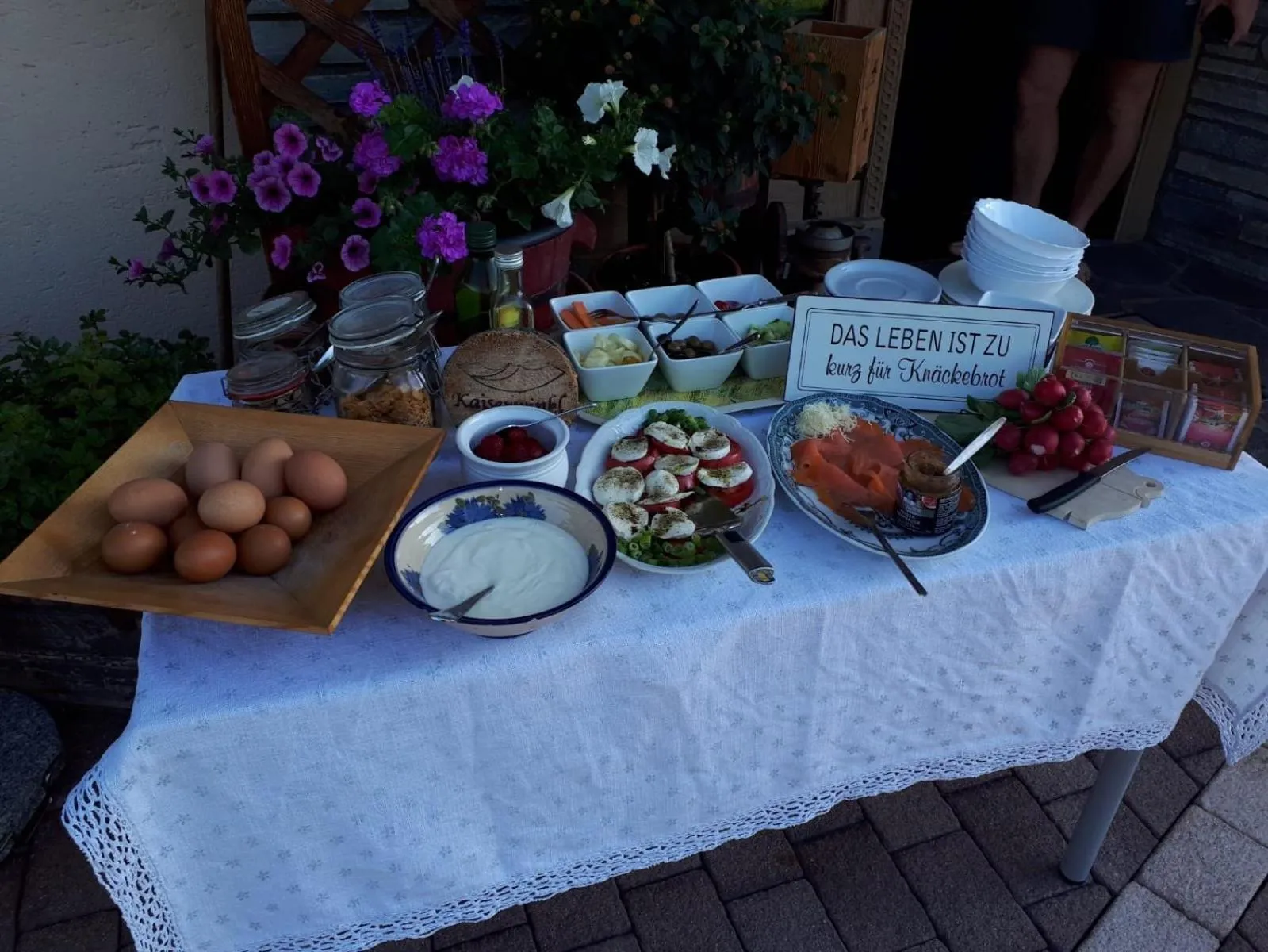 Buffet breakfast in Landhaus Greiderer