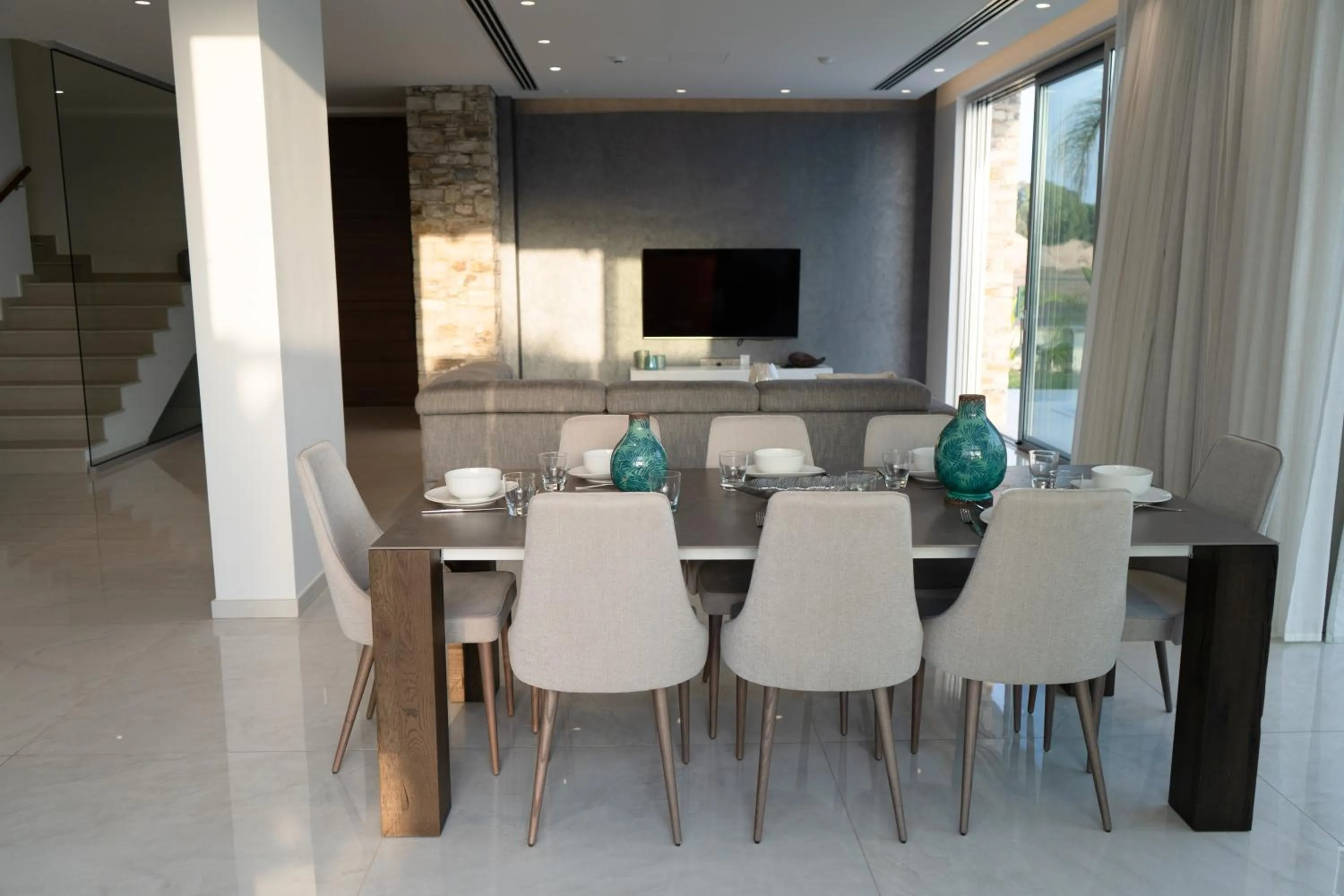 Living room in Vivo Mare Beachfront-Seaview Villas