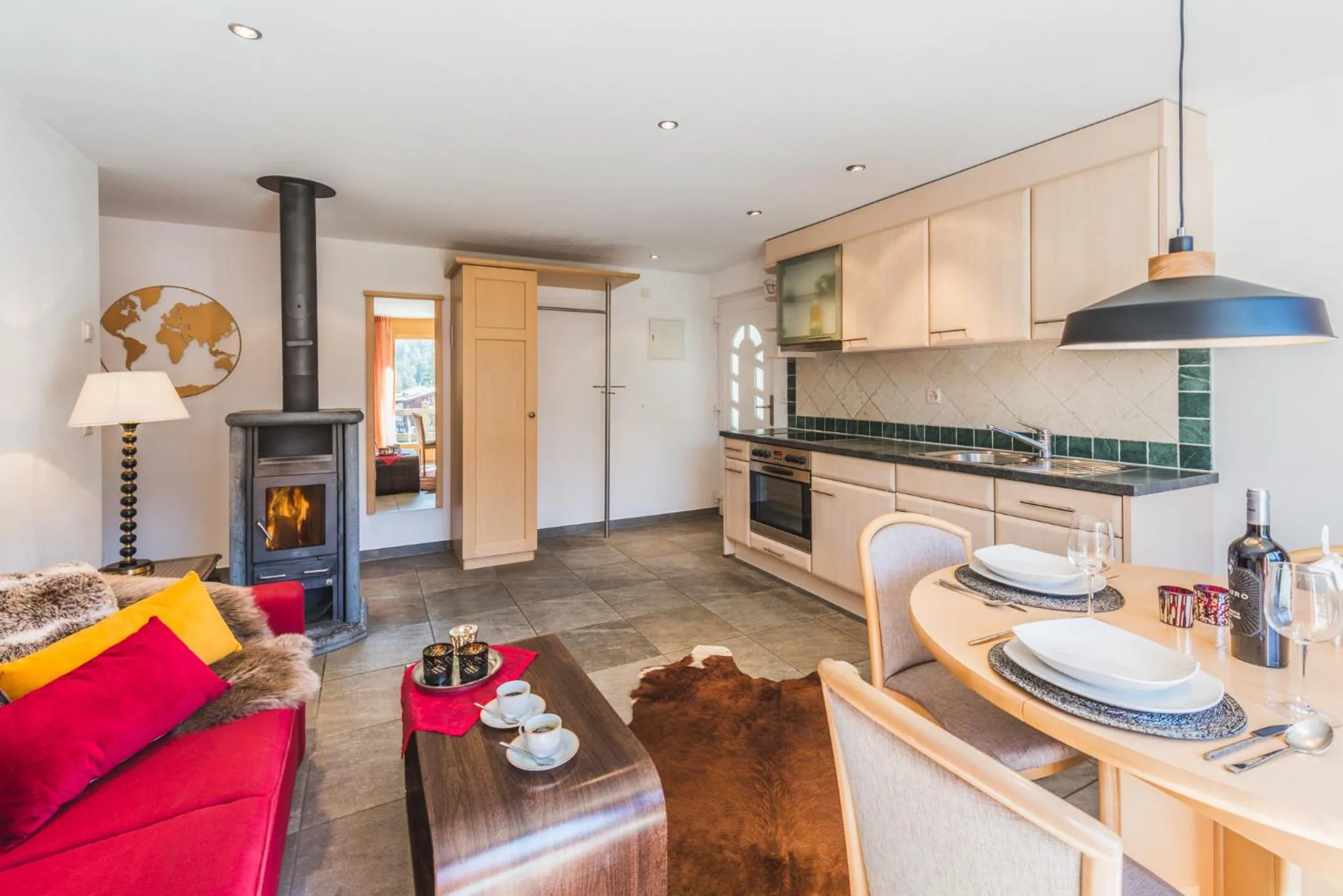 Kitchen or kitchenette in Apartment Alpharmonie