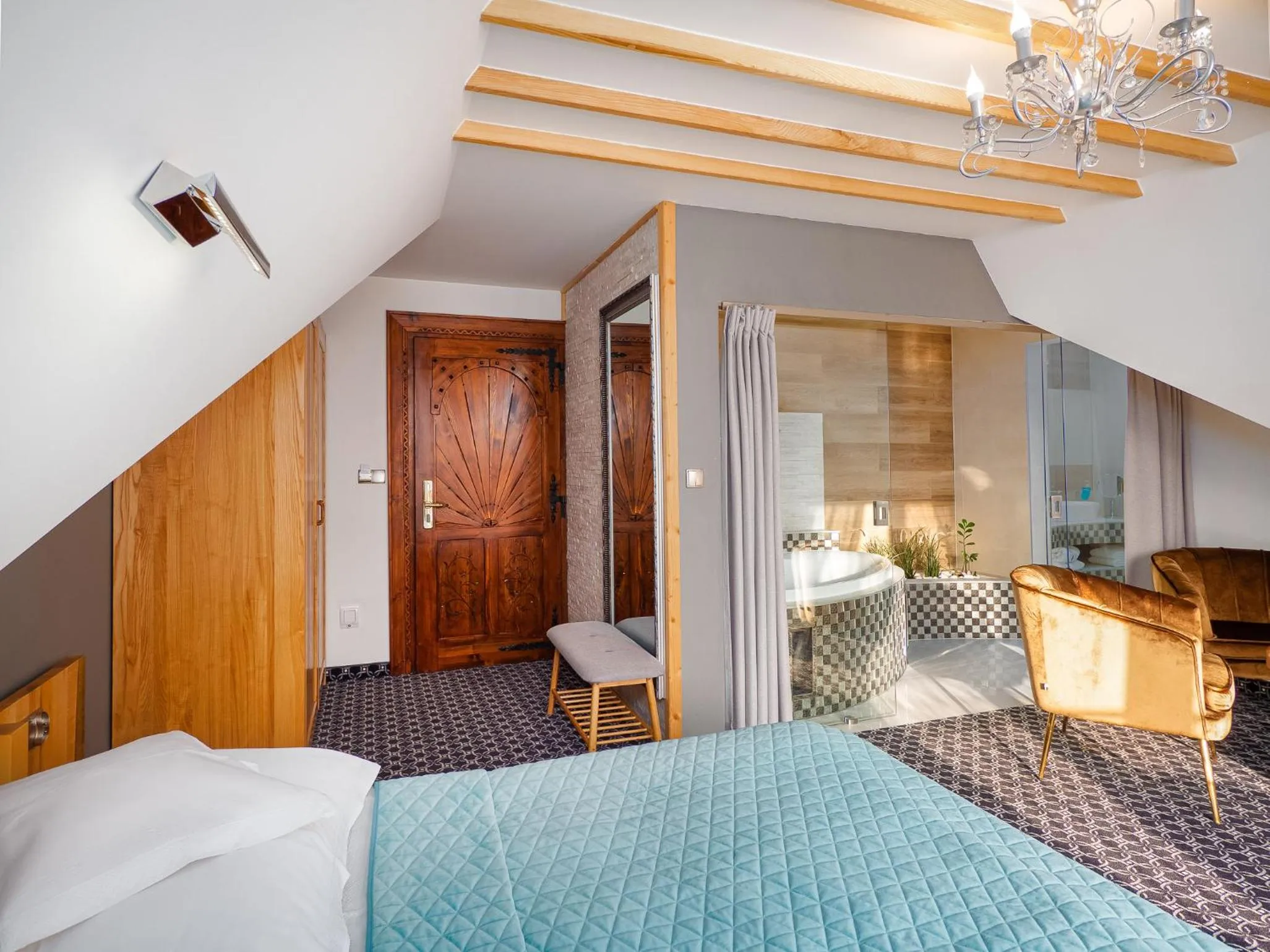 Bed in ECO Willa Grand Karpatia Ski&Wellness