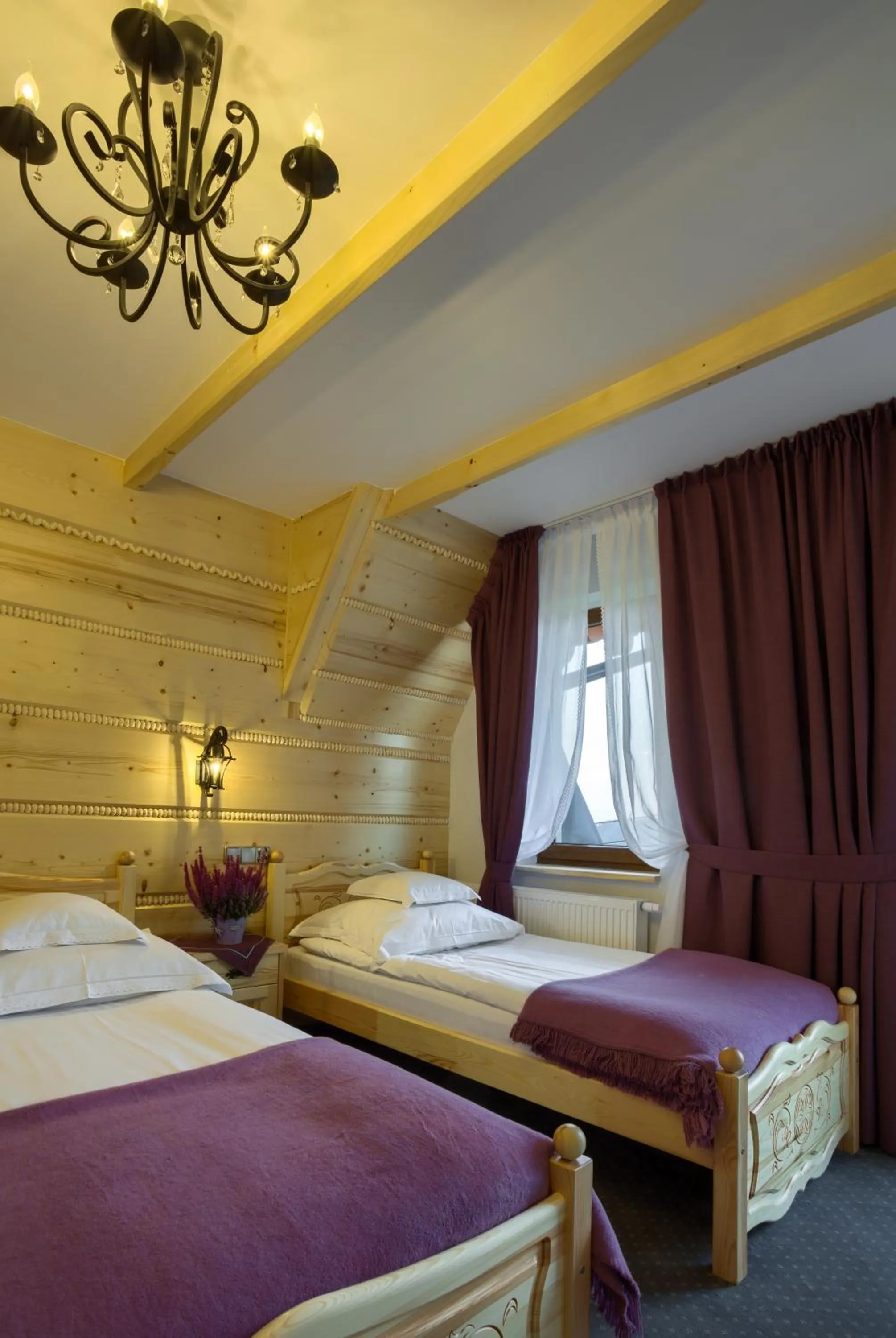 Balcony/Terrace, Bed in ECO Willa Grand Karpatia Ski&Wellness