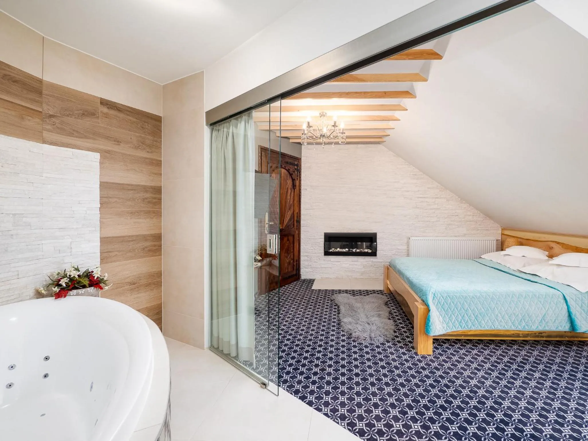 Bed in ECO Willa Grand Karpatia Ski&Wellness