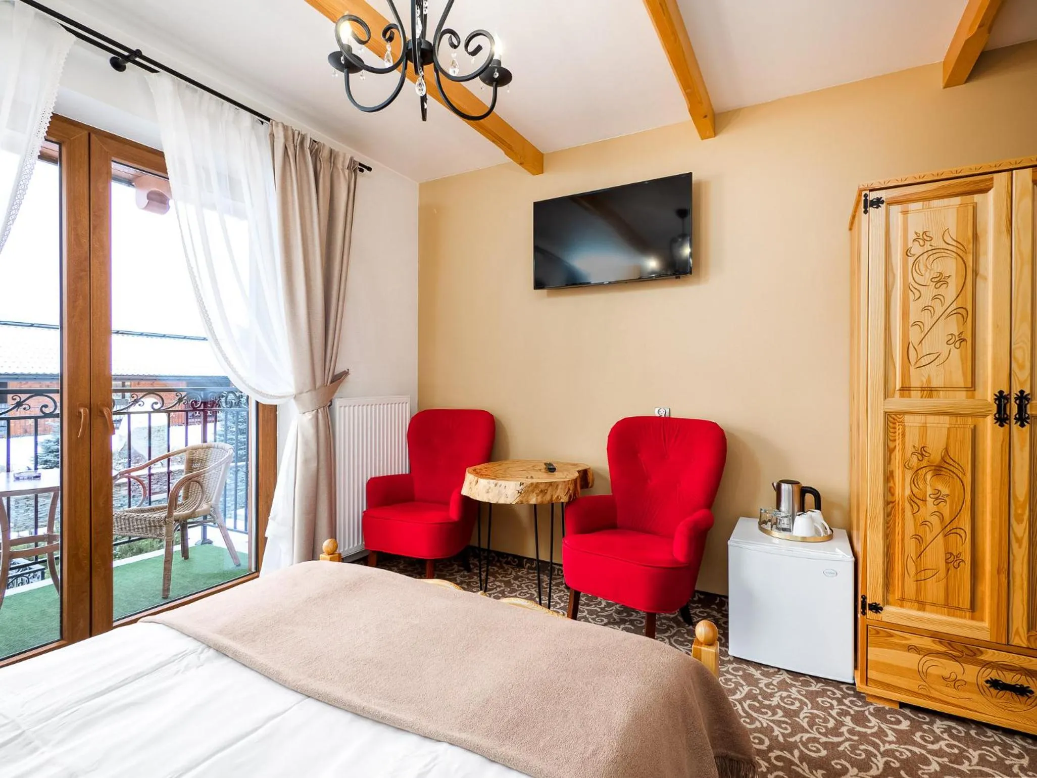 Bed in ECO Willa Grand Karpatia Ski&Wellness