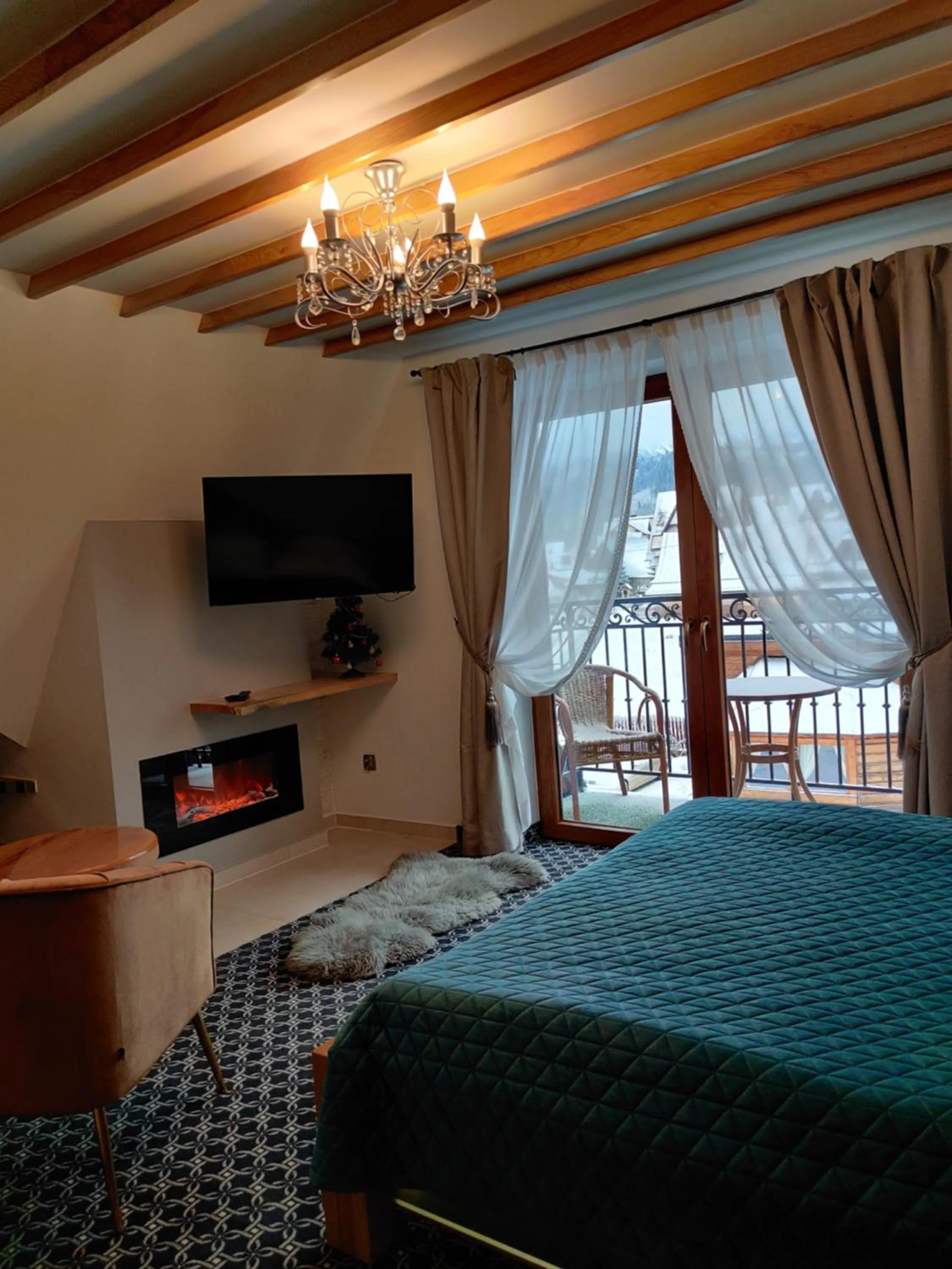 Bed in ECO Willa Grand Karpatia Ski&Wellness