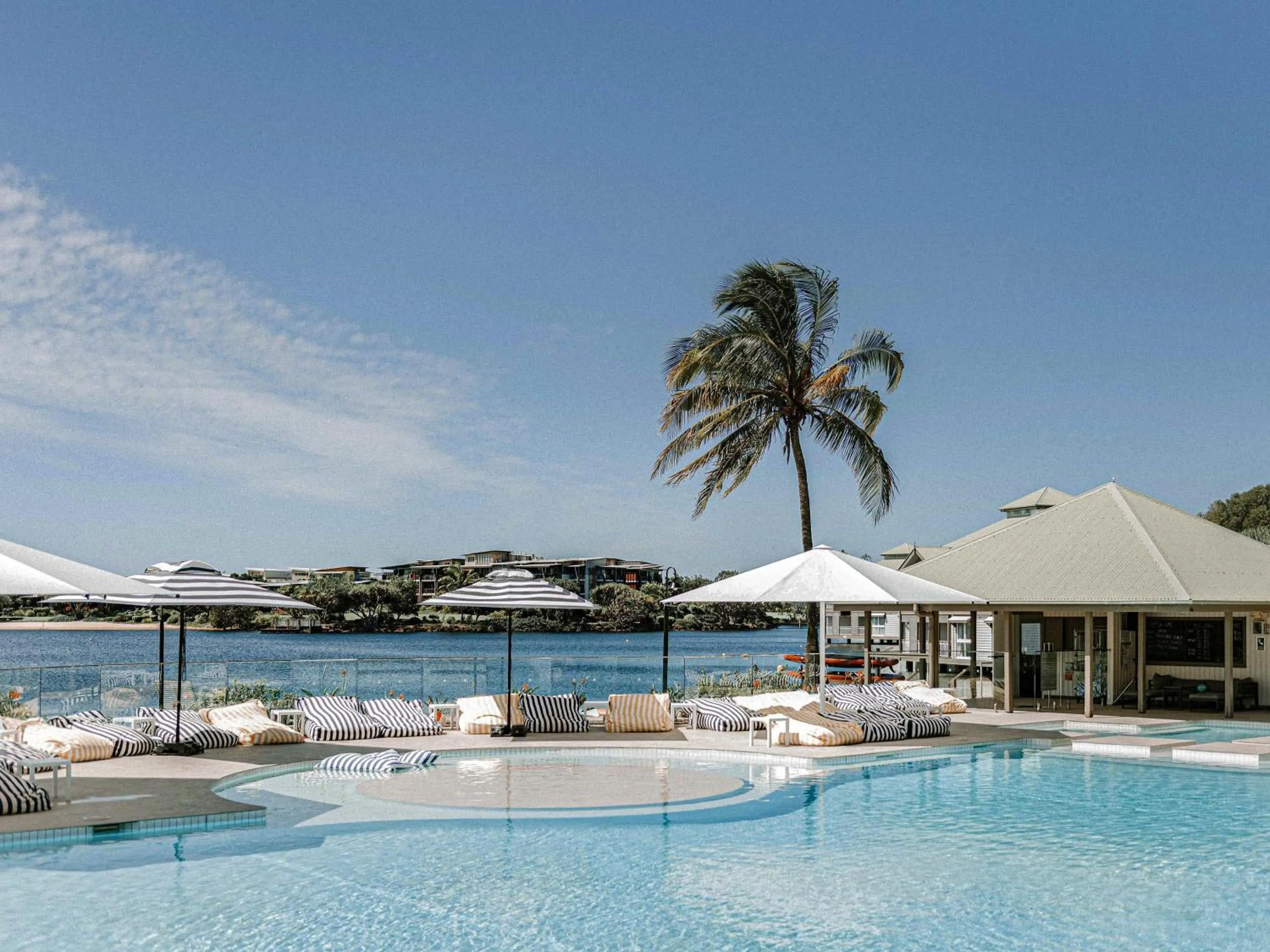 Pool view in Novotel Sunshine Coast Resort