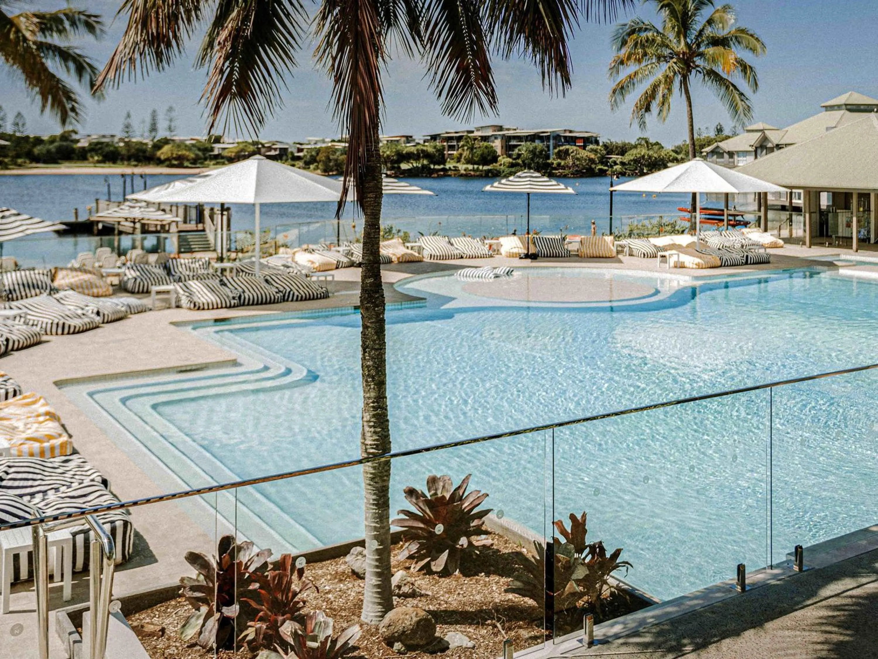 Pool view in Novotel Sunshine Coast Resort